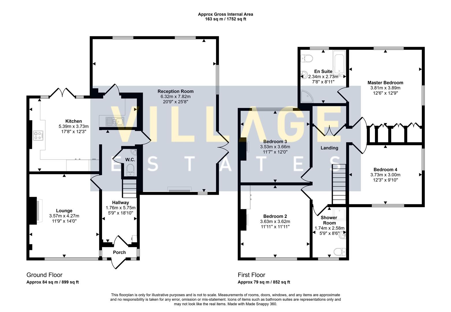 Floorplan for Shenley Road, Borehamwood
