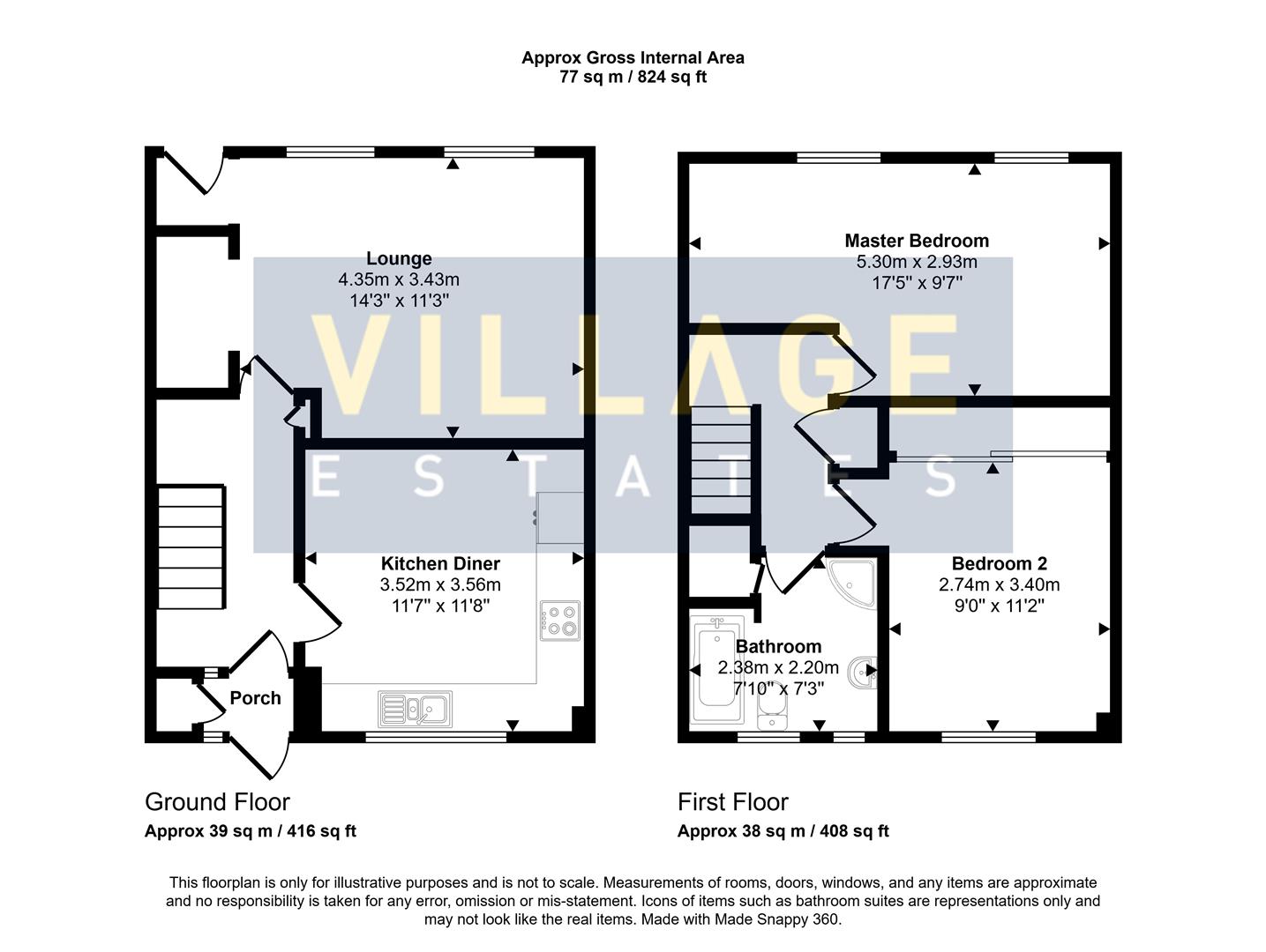 Floorplan for Farriers Way, Borehamwood