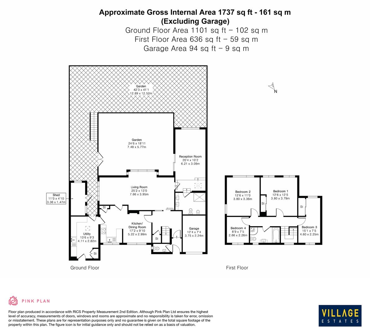 Floorplan for Beech Avenue, Radlett
