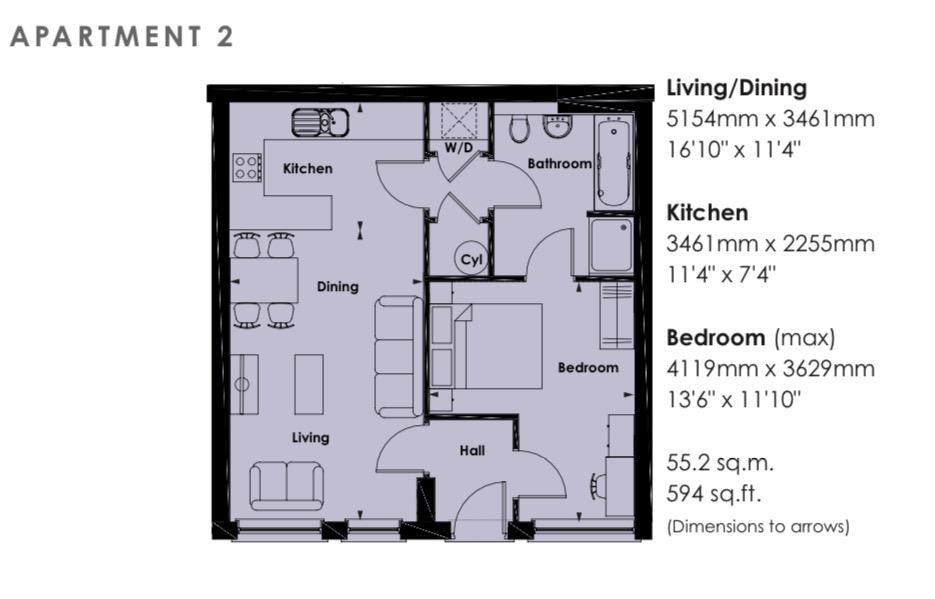 Floorplan for Watling Street, Radlett