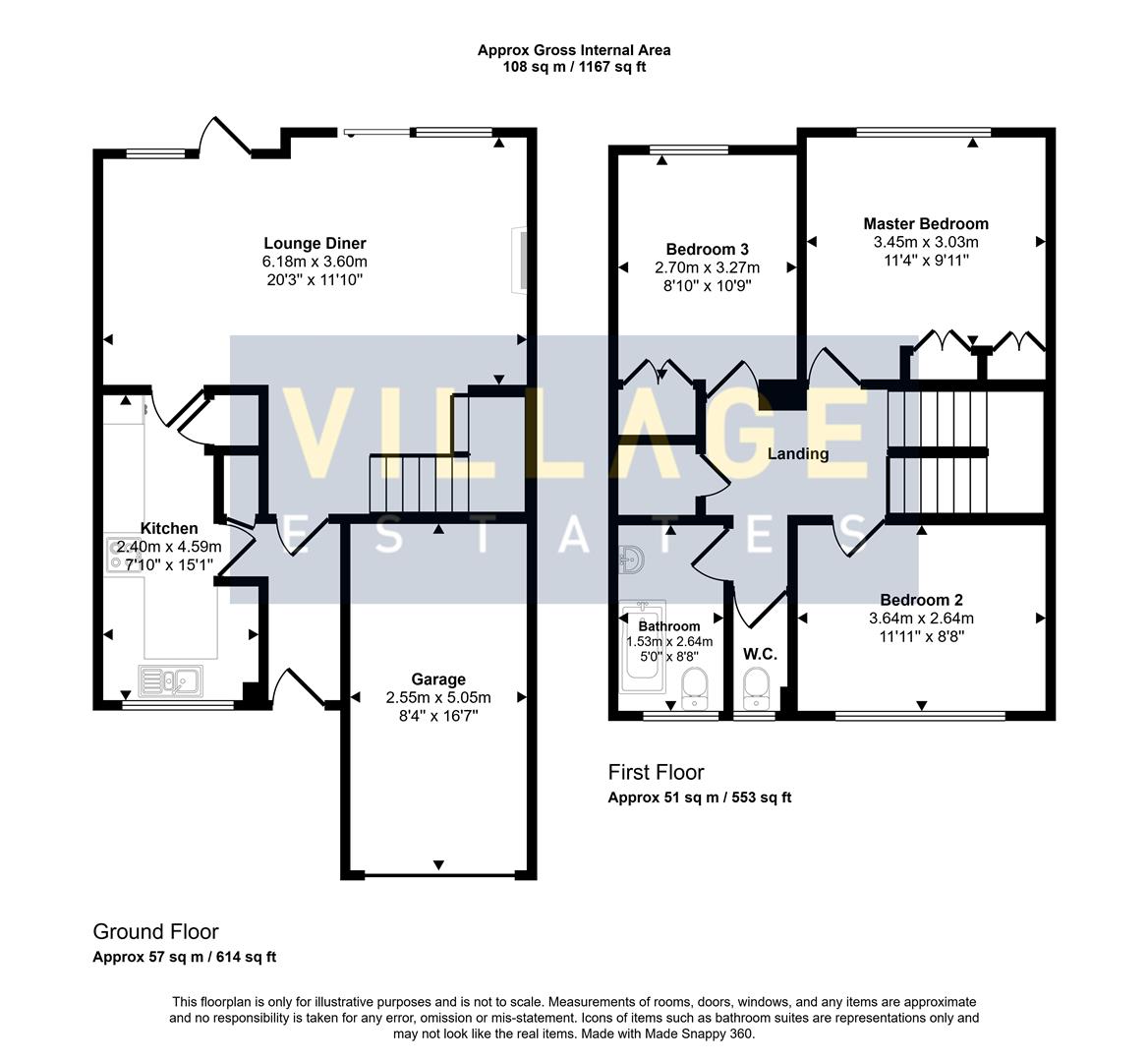 Floorplan for West View Gardens, Elstree