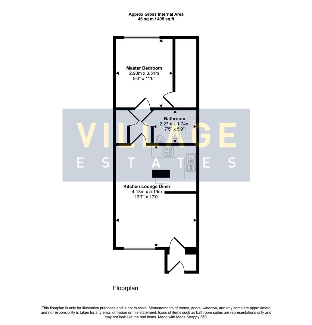 Floorplan for Church Walk, Bushey