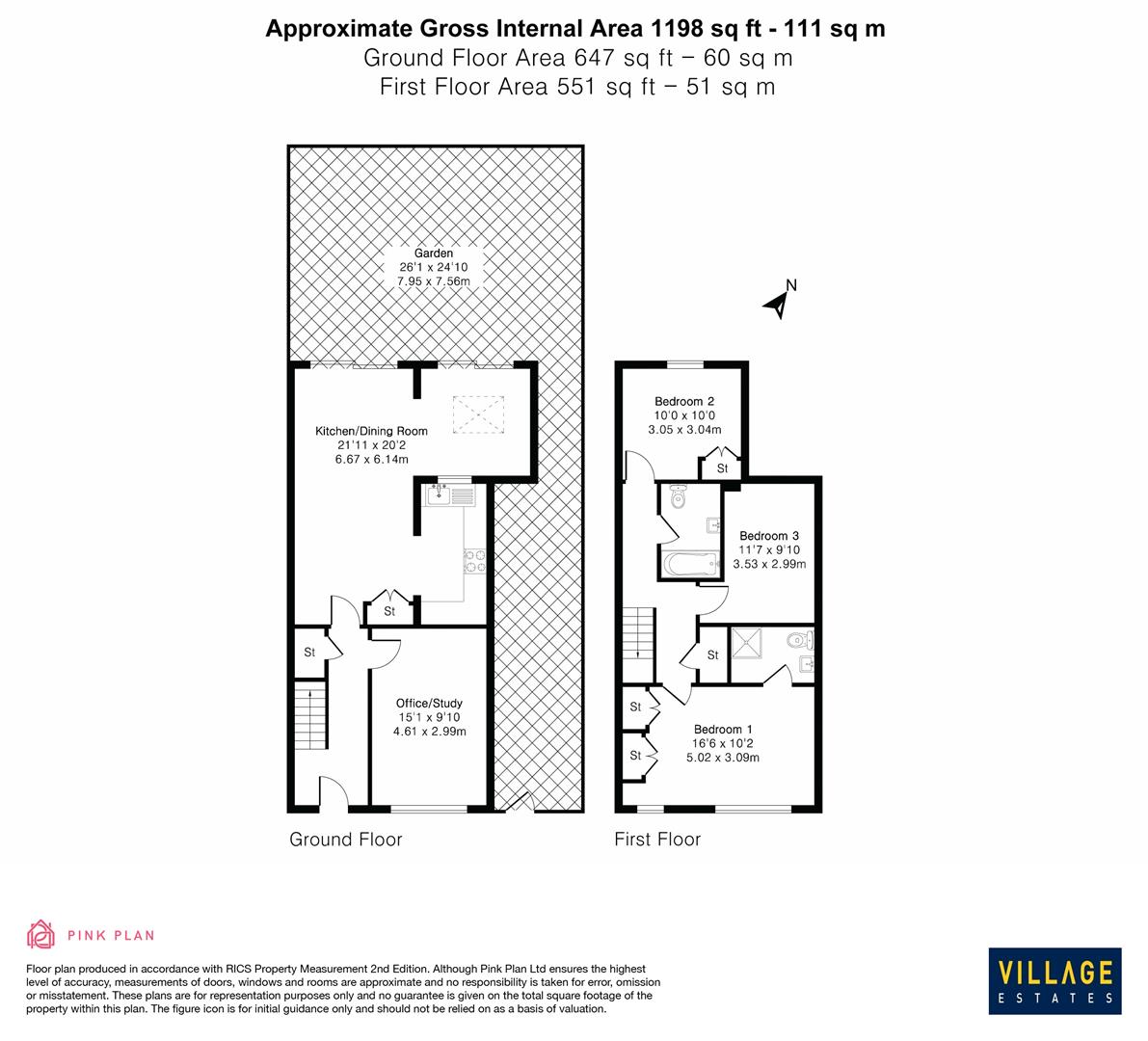 Floorplan for Gills Hill Lane, Radlett