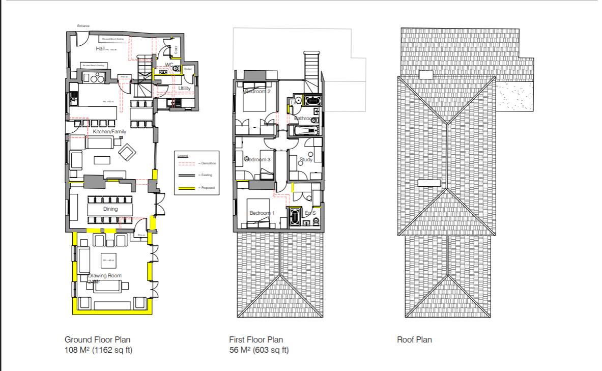 Floorplan for The Cat & Fiddle, Cobden Hill, Radlett