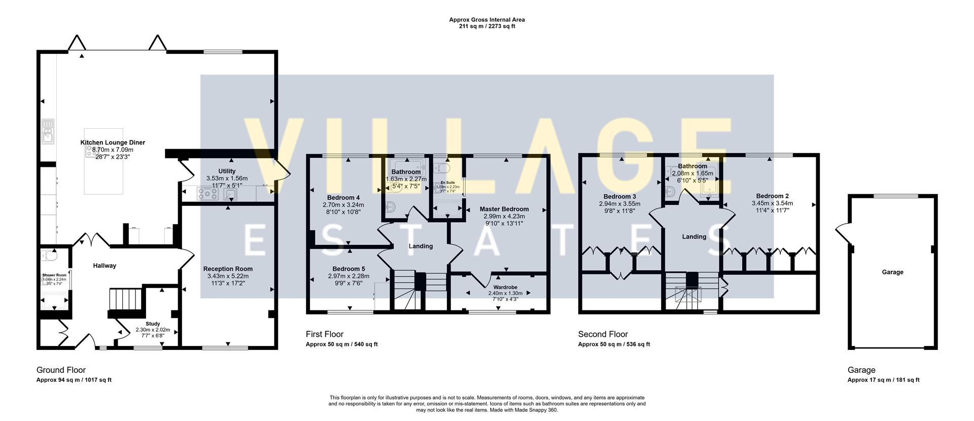Floorplan for 3 Carrington Close, Borehamwood