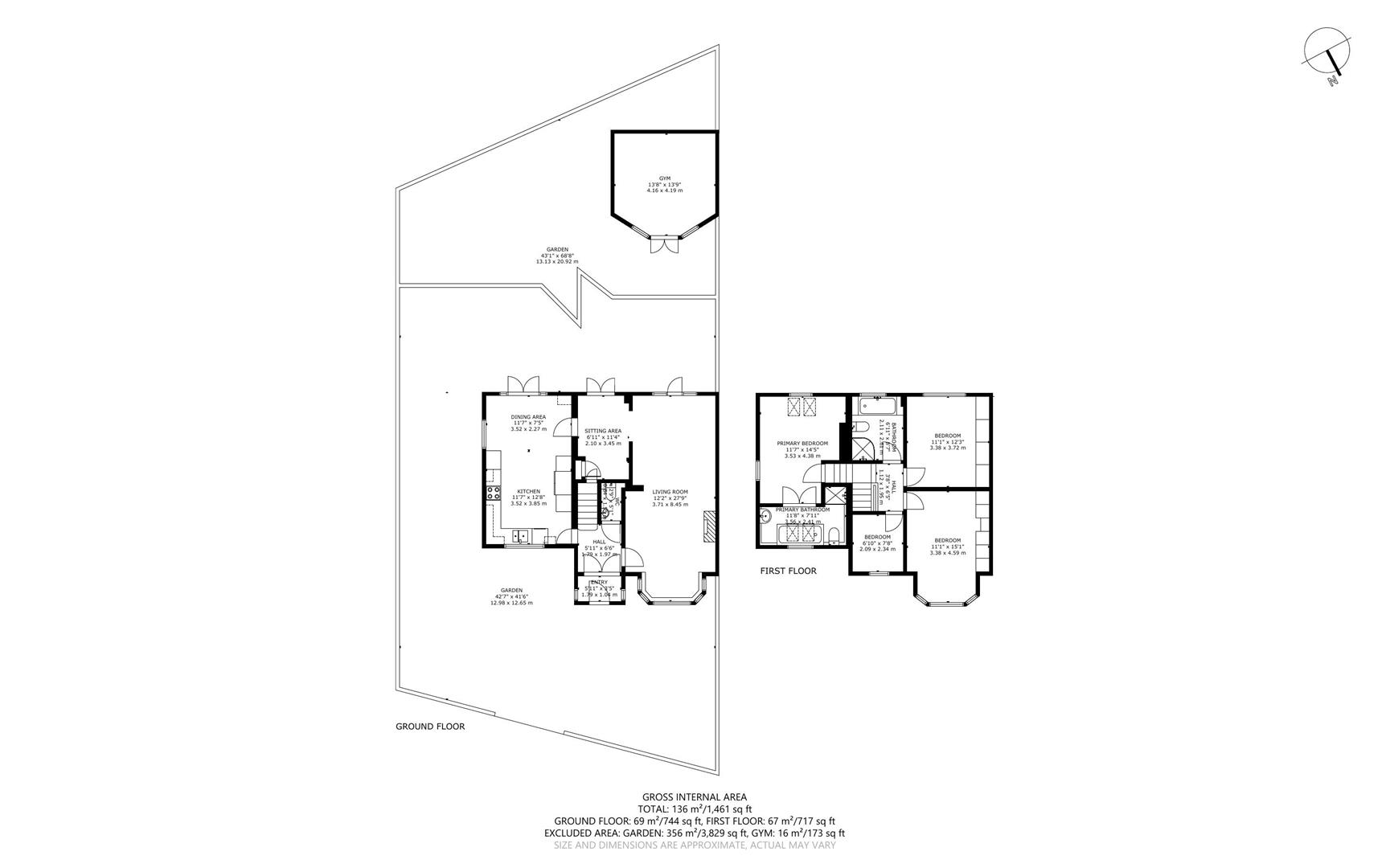 Floorplan for Hilfield Lane, Aldenham