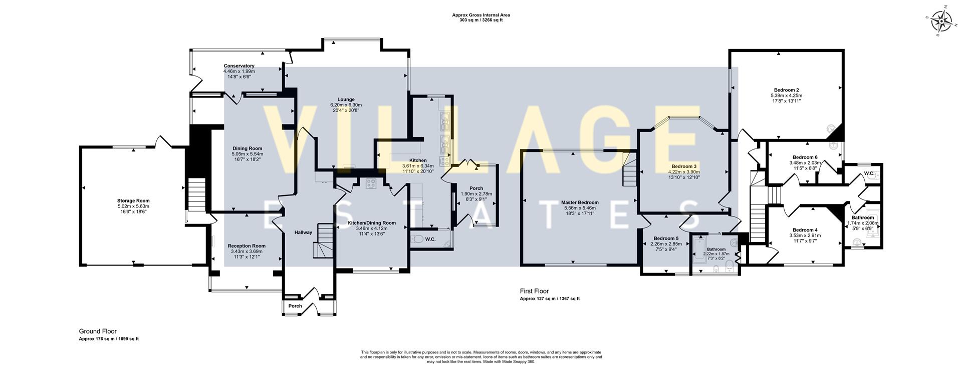 Floorplan for Red Road, Borehamwood