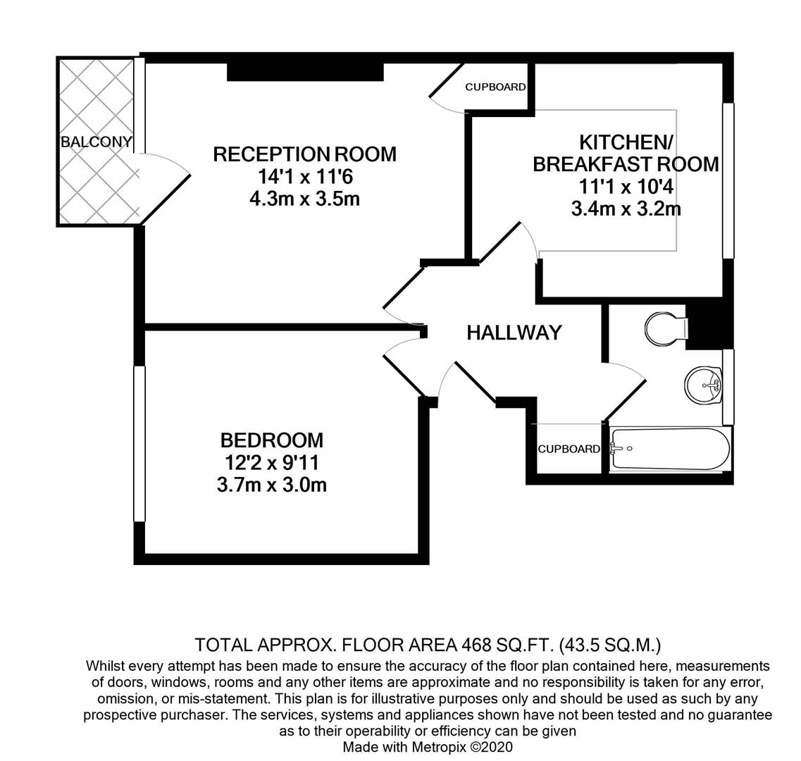 Floorplan for Allerton Road, Borehamwood