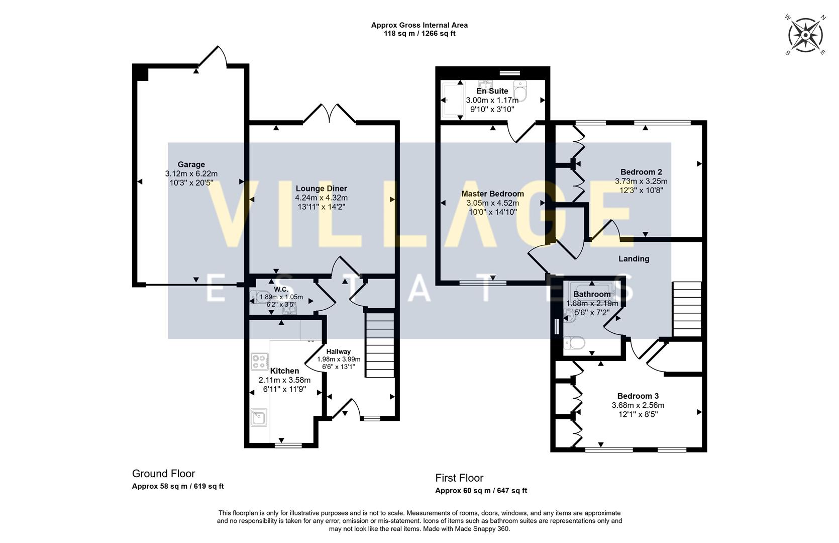 Floorplan for Nicholas Hawksmoor Drive, Borehamwood