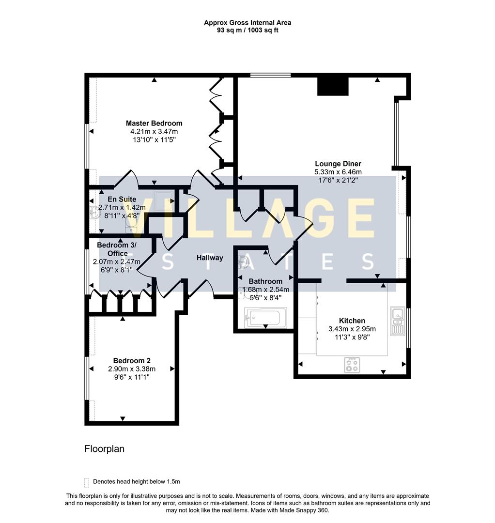 Floorplan for Cavendish Crescent, Elstree