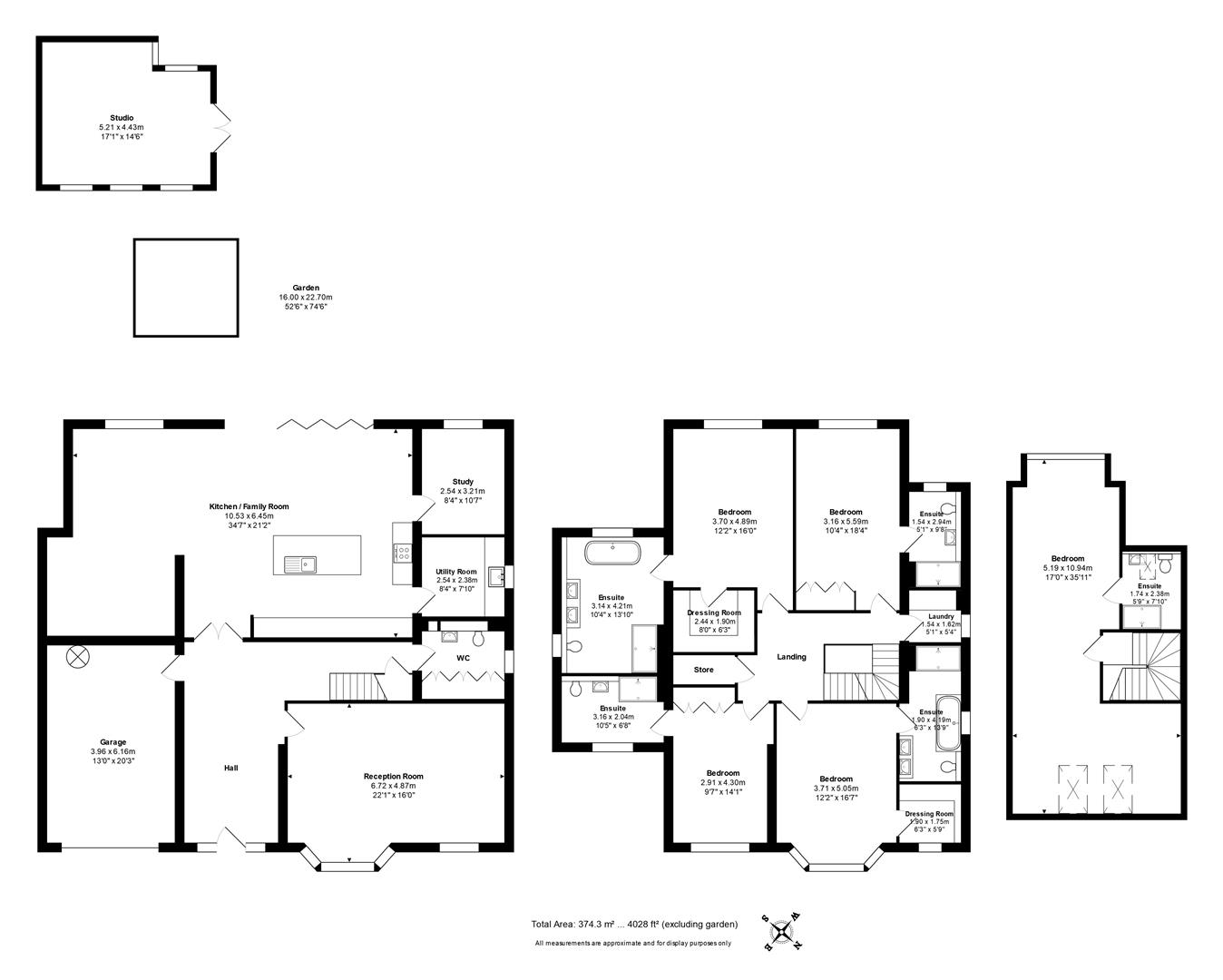 Floorplan for Canons Close, Radlett