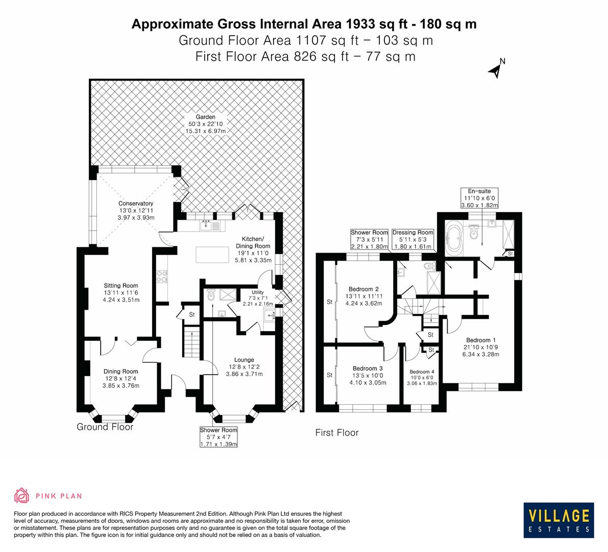 Floorplan for Loom Lane, Radlett