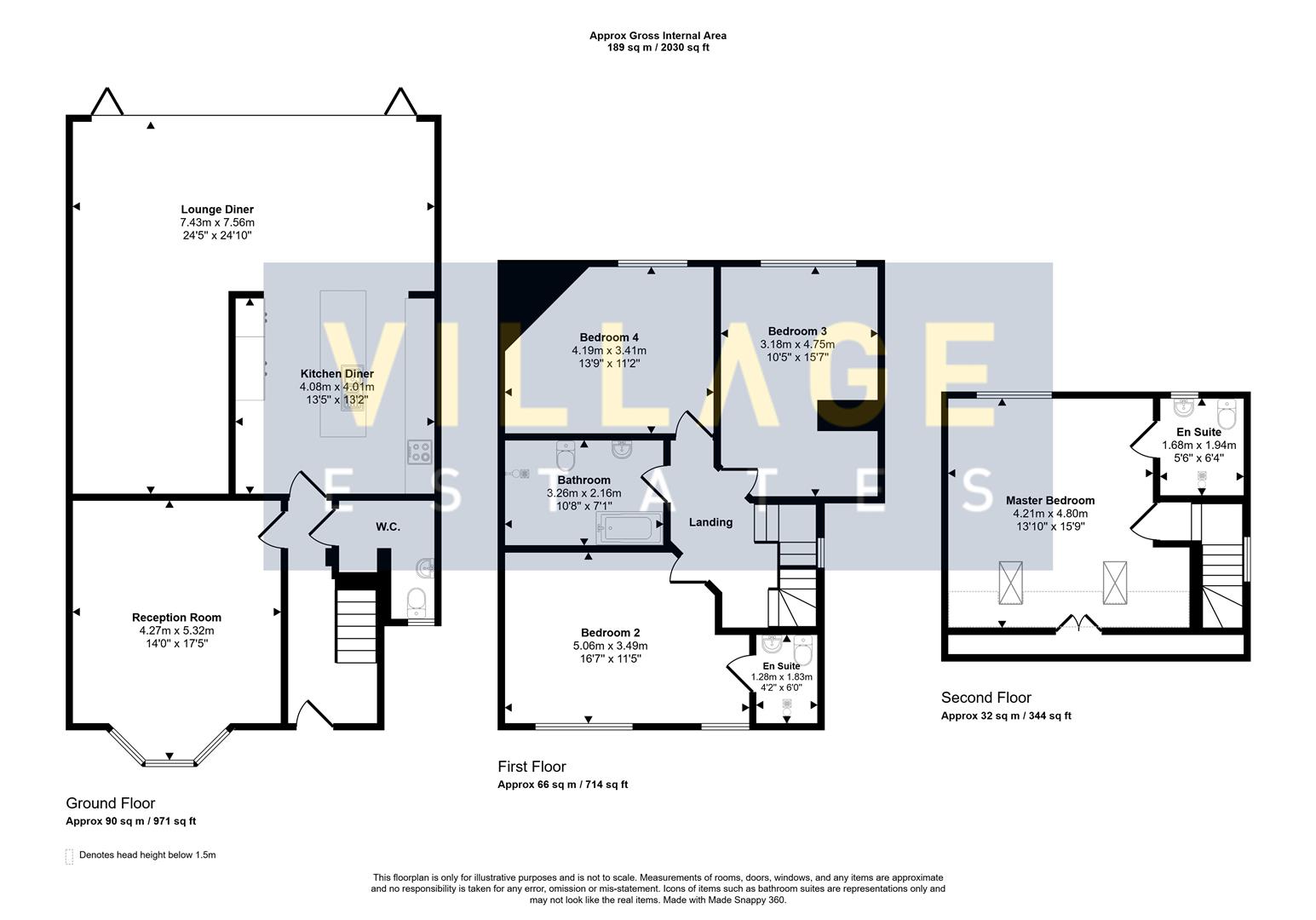 Floorplan for Bullhead Road, Borehamwood