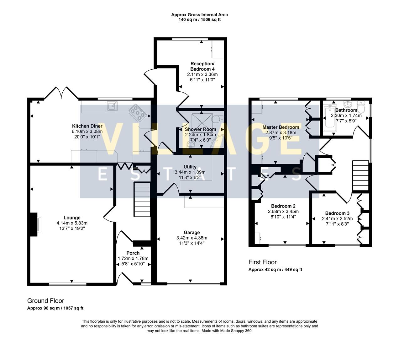 Floorplan for Oddesey Road, Borehamwood