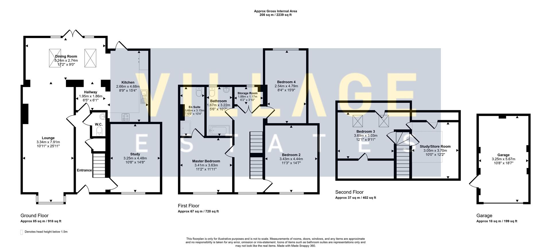 Floorplan for Shenley Road, Borehamwood