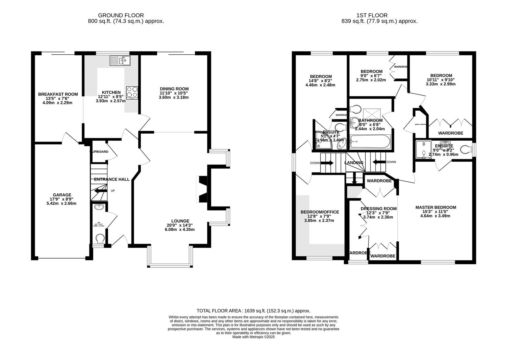 Floorplan for Greenwood Gardens, Shenley, Radlett