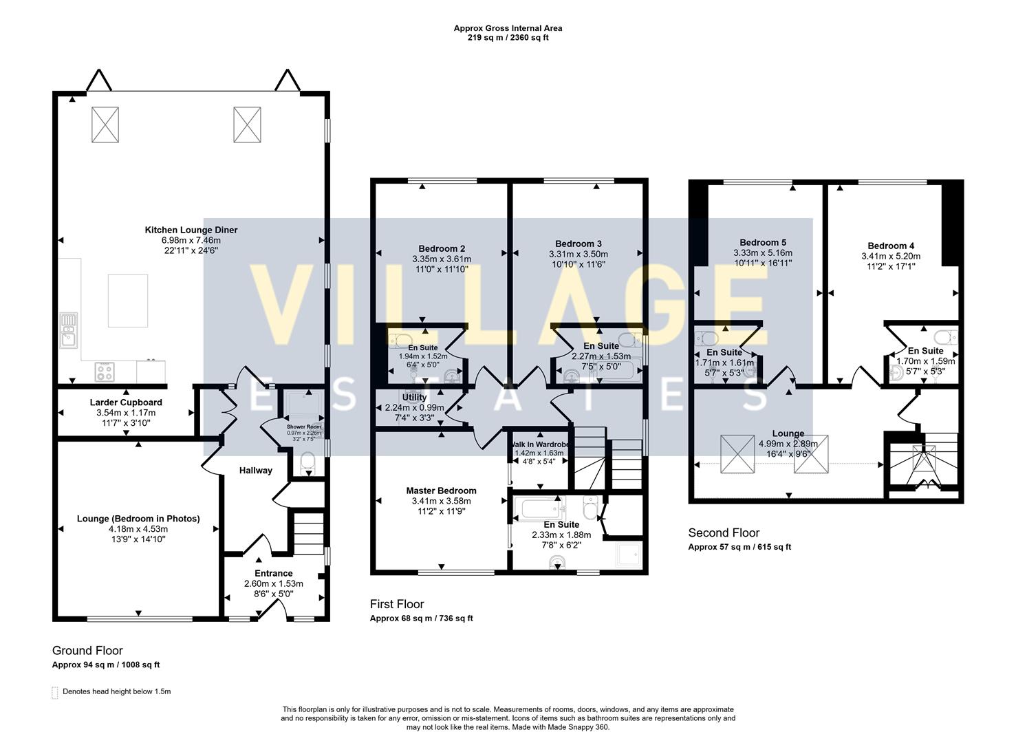 Floorplan for Stanborough Avenue, Borehamwood