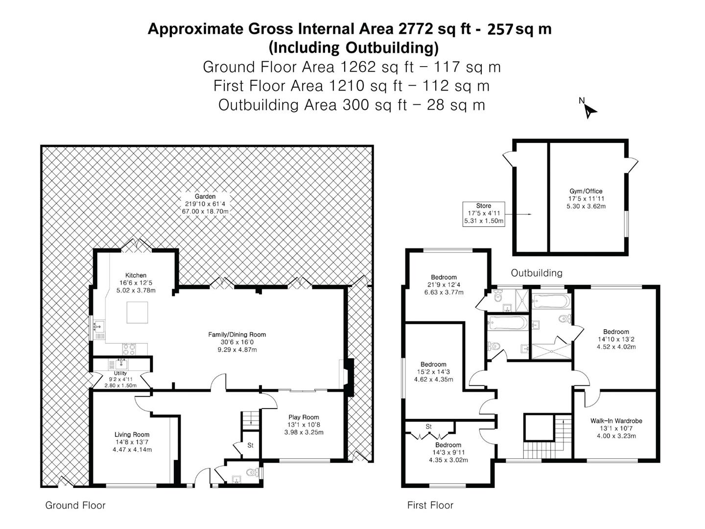 Floorplan for The Warren, Radlett
