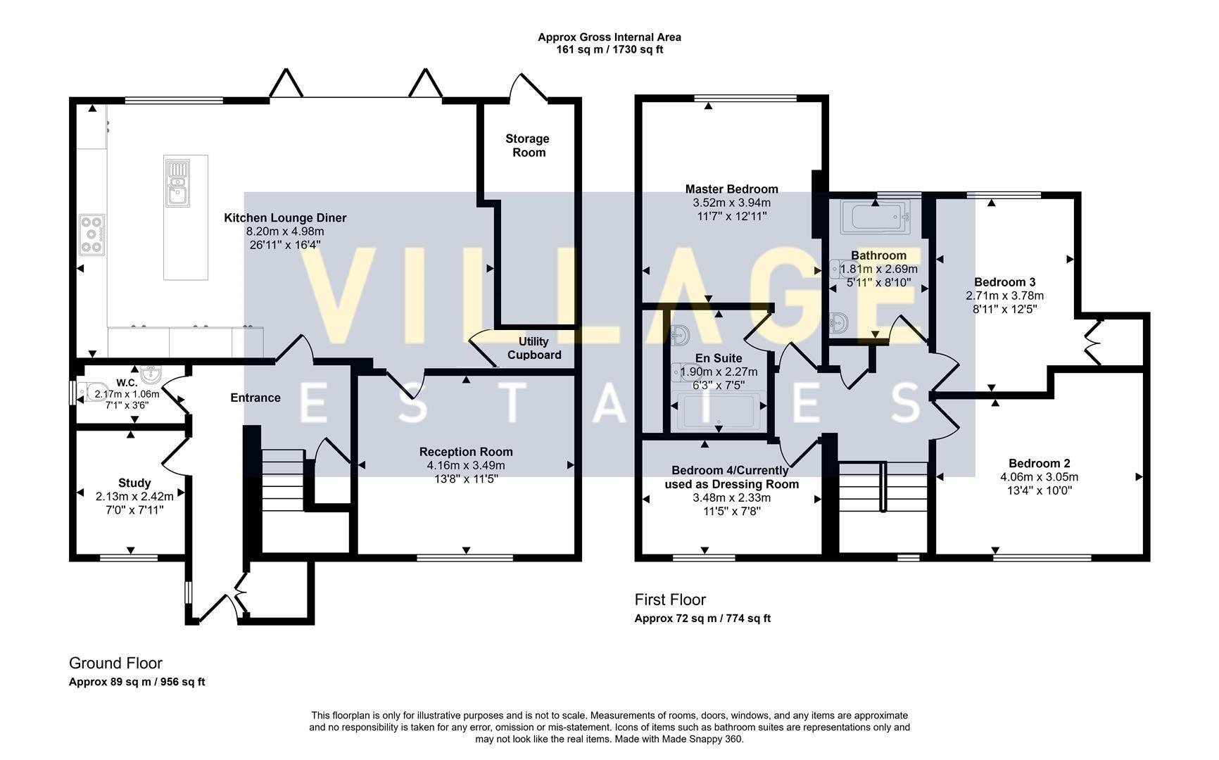 Floorplan for Ashley Drive, Borehamwood