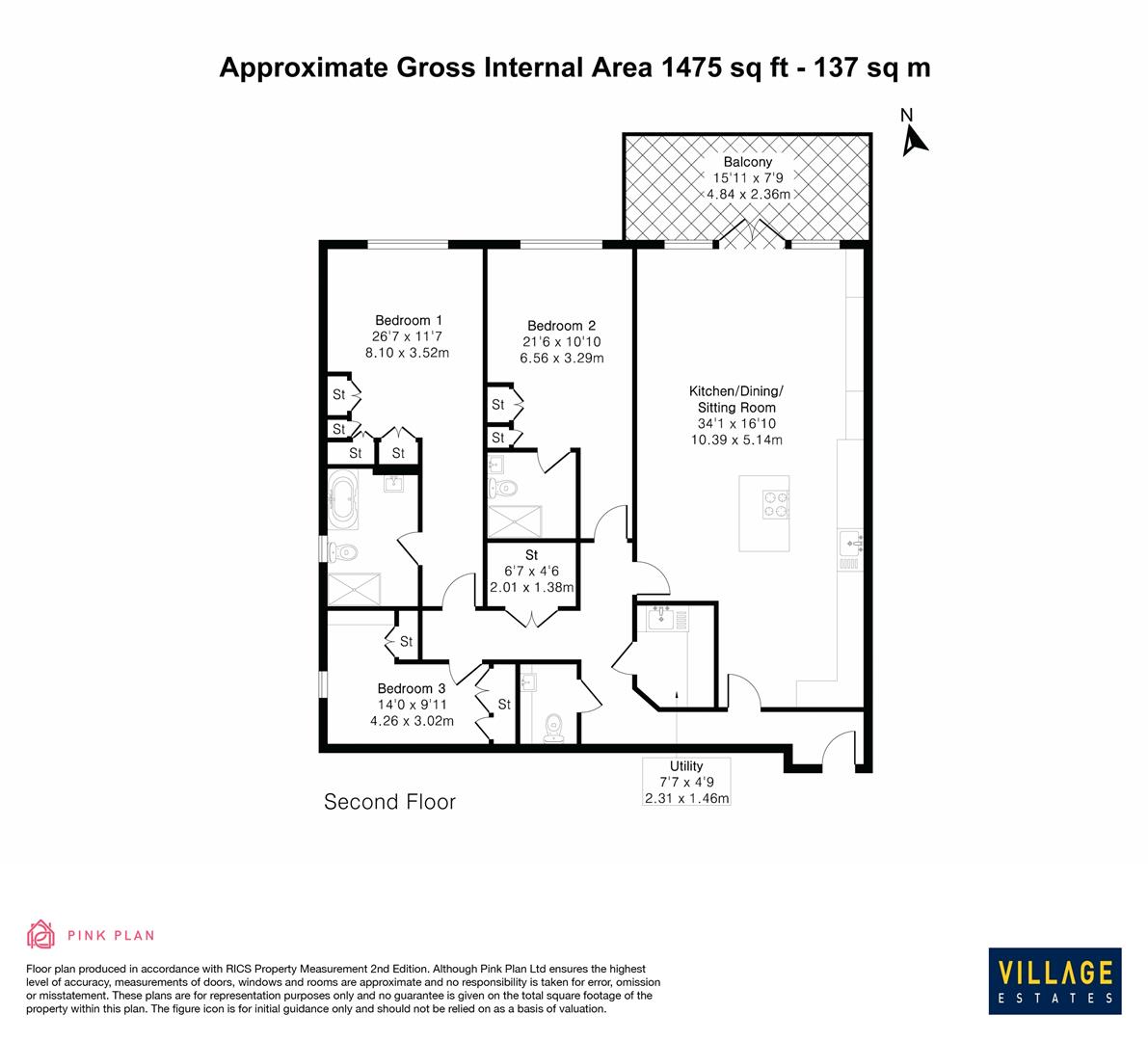 Floorplan for Watford Road, Radlett