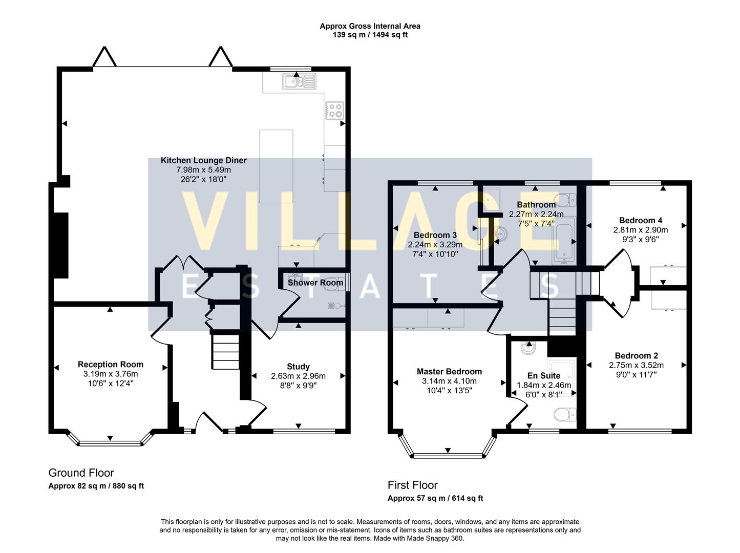 Floorplan for Lullington Garth, Borehamwood