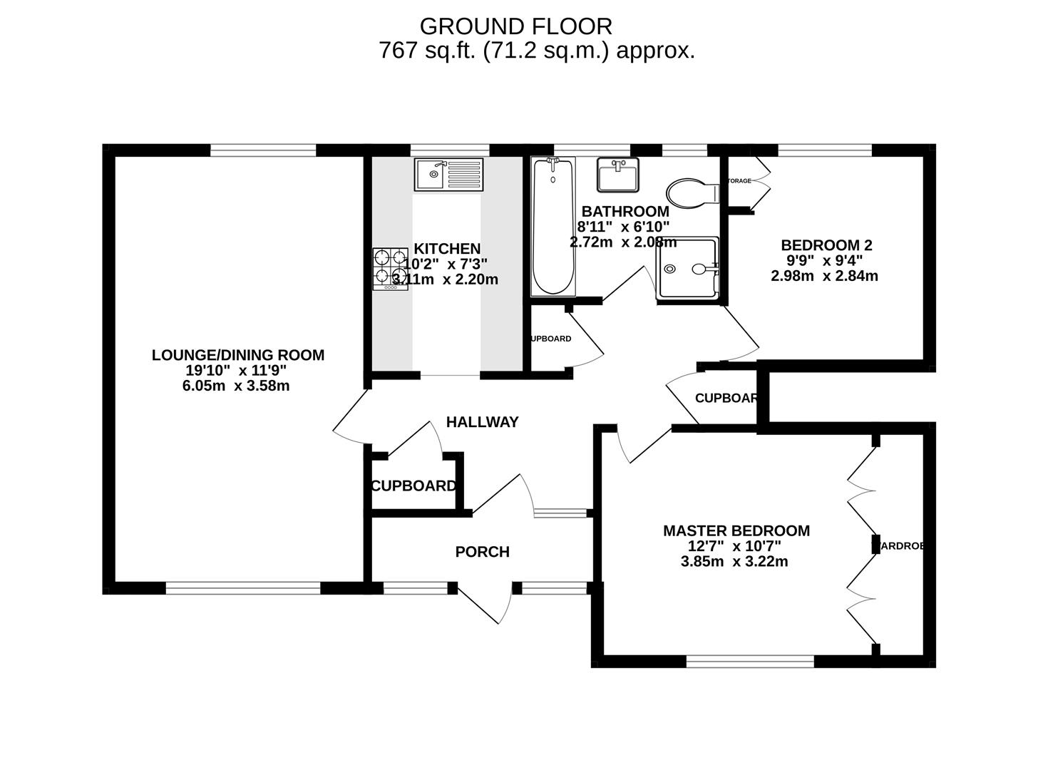 Floorplan for Red Road, Borehamwood