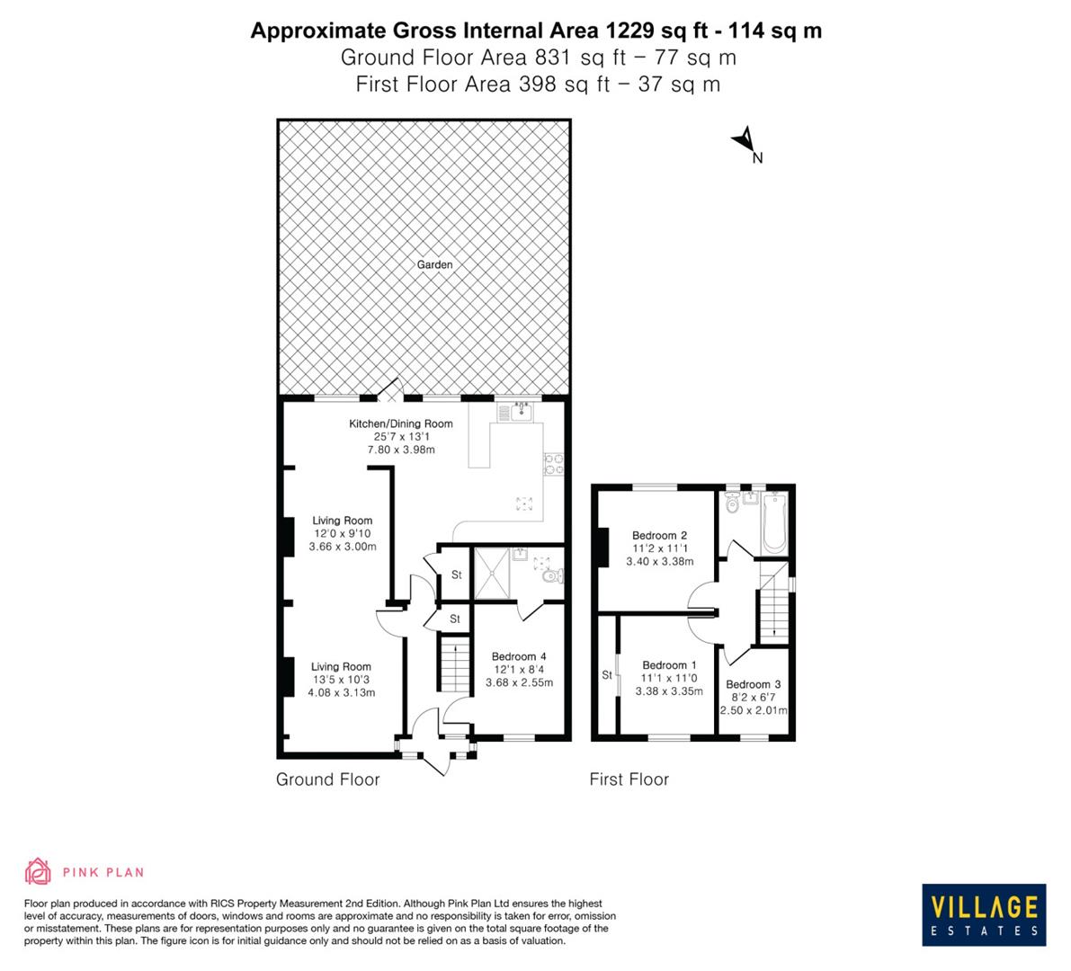 Floorplan for Hilfield Lane, Aldenham