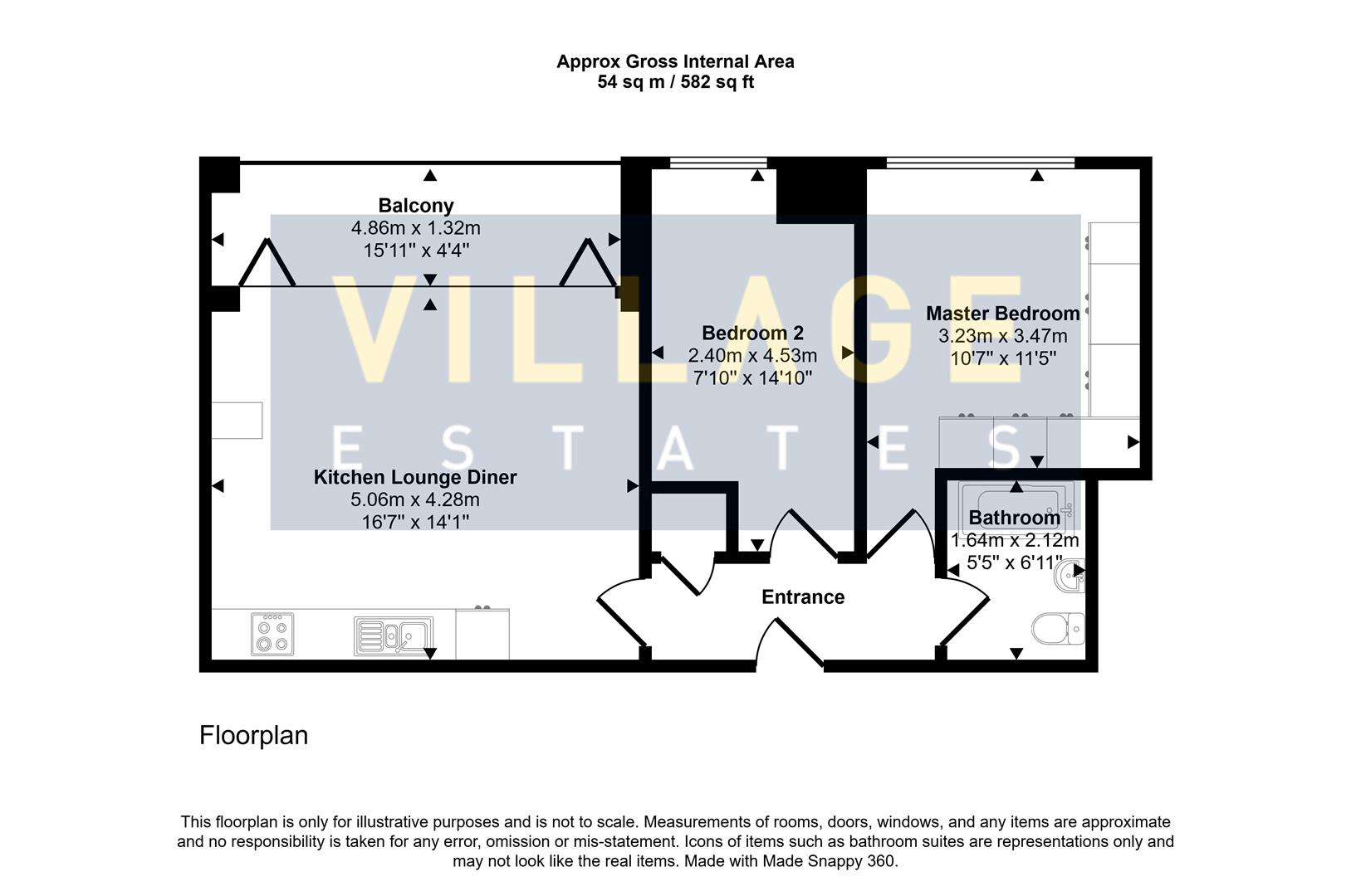 Floorplan for Elstree Way, Borehamwood
