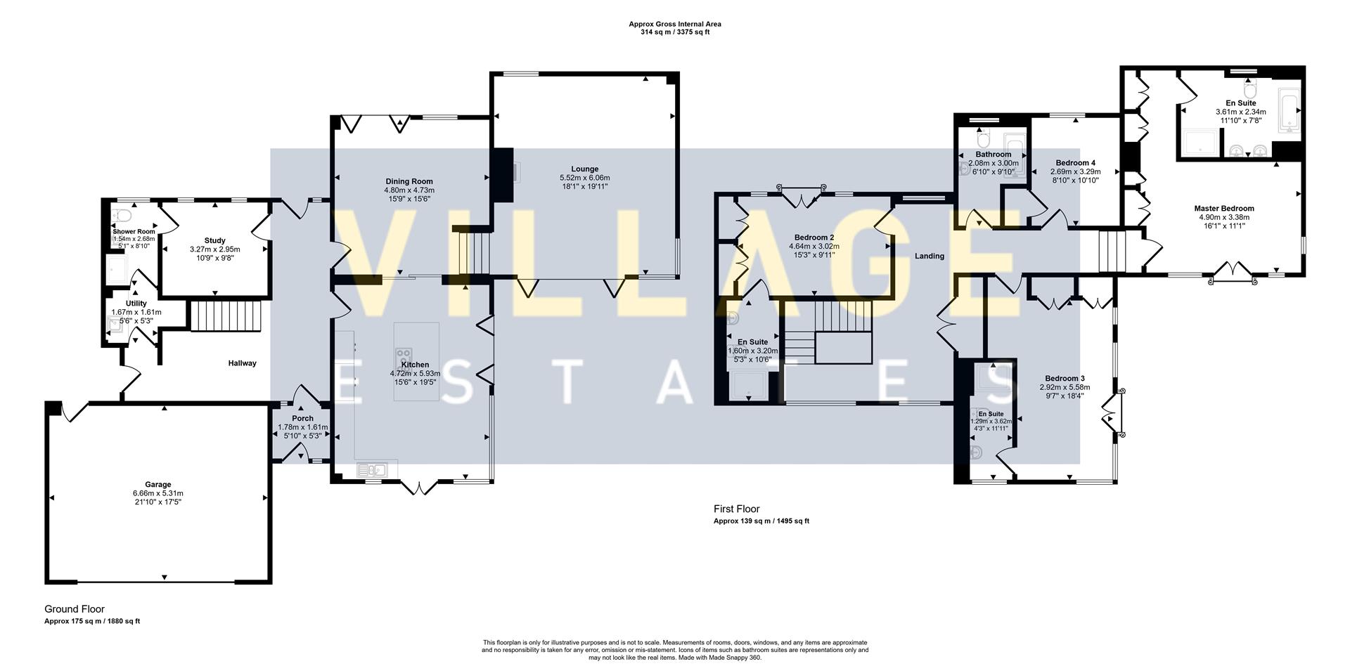 Floorplan for Sandy Lane, Bushey