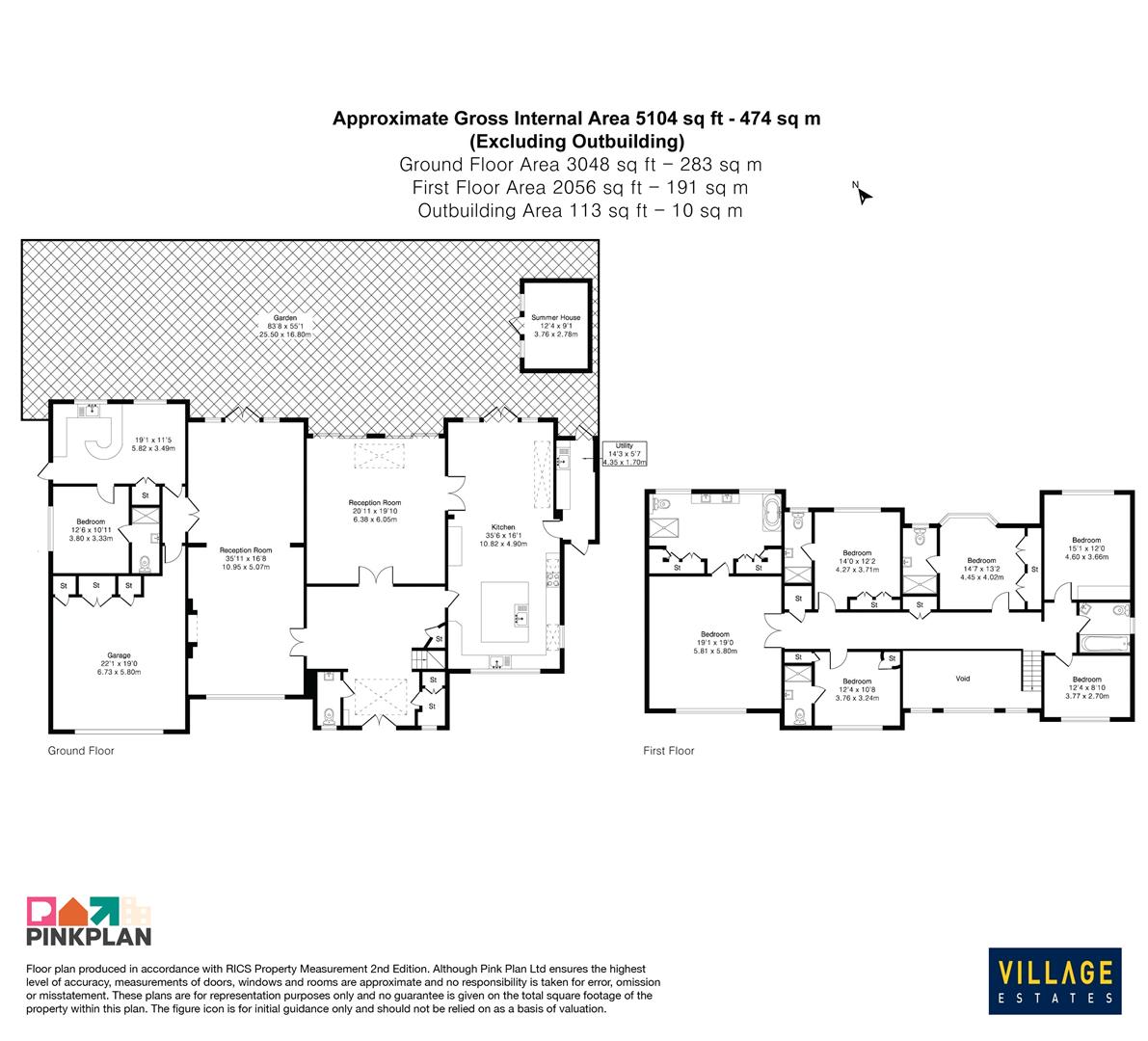 Floorplan for The Avenue, Radlett