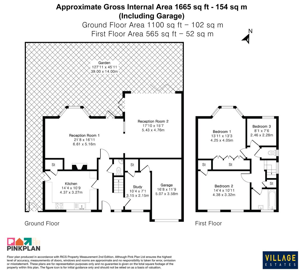 Floorplan for Park Road, Radlett