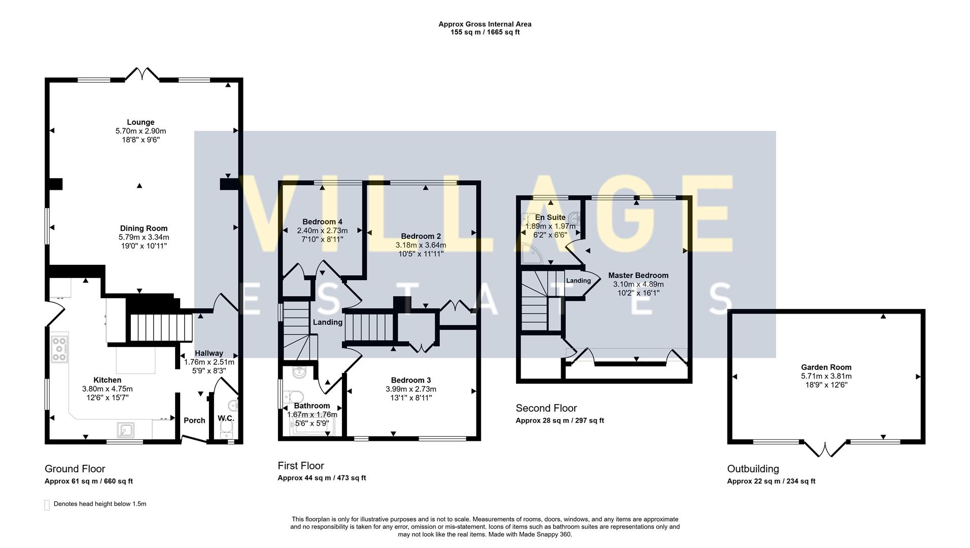 Floorplan for Alexandra Road, Well End