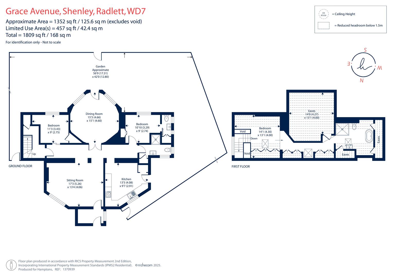 Floorplan for Grace Avenue, Shenley