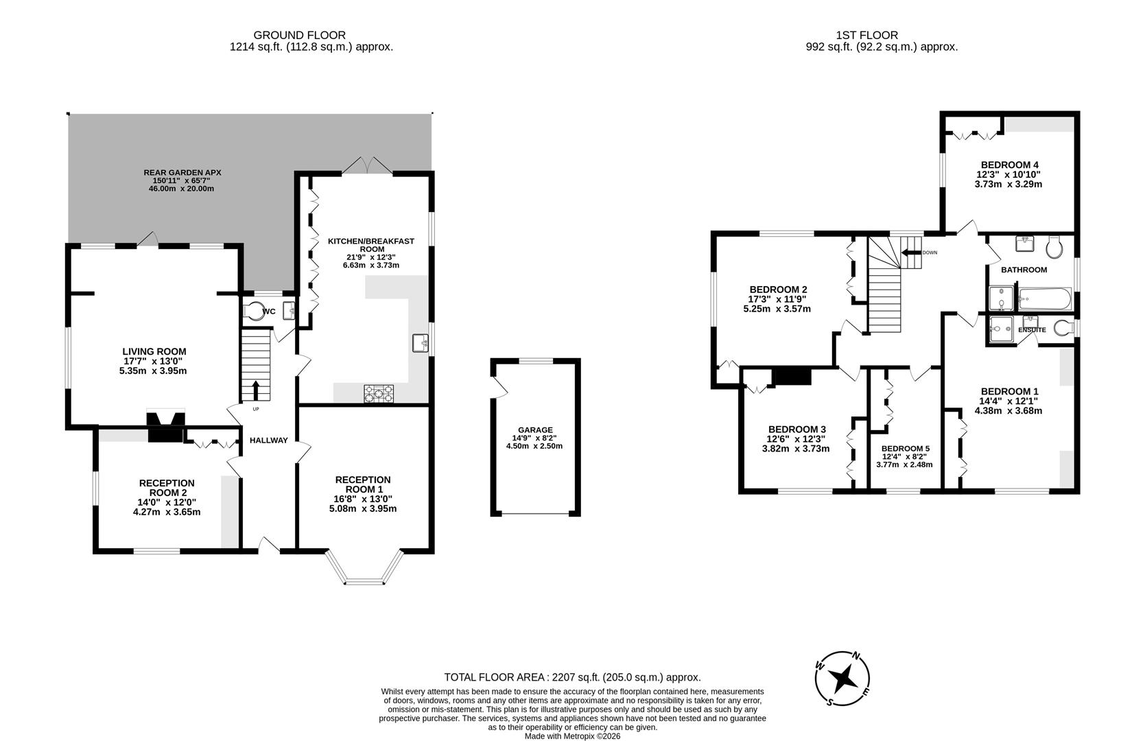 Floorplan for Gills Hill, Radlett