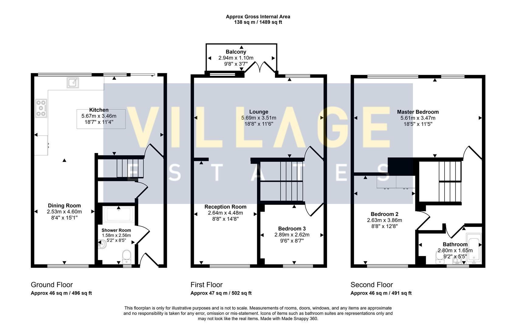 Floorplan for Berkeley Close, Elstree, Borehamwood