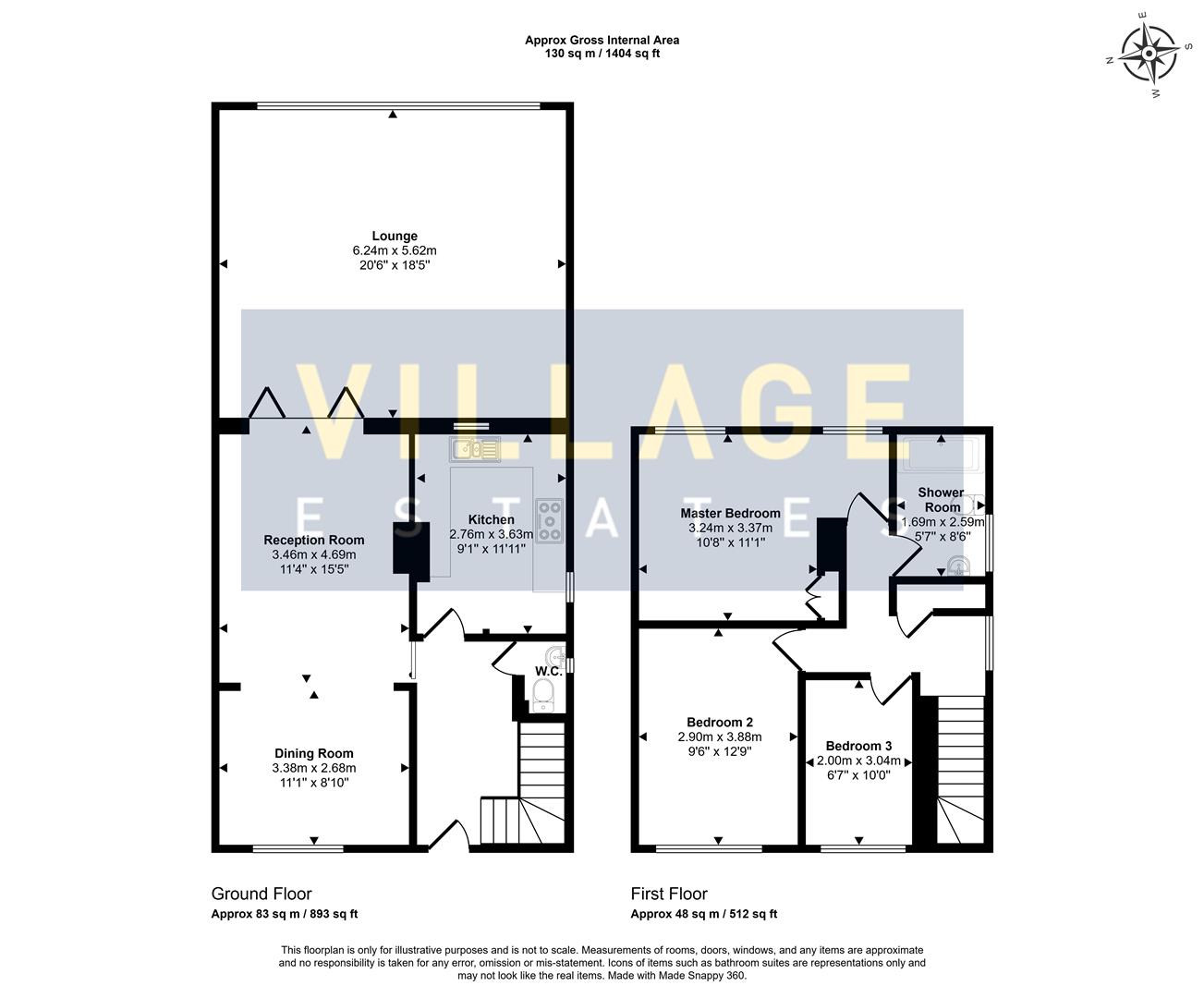 Floorplan for Balmoral Drive, Borehamwood