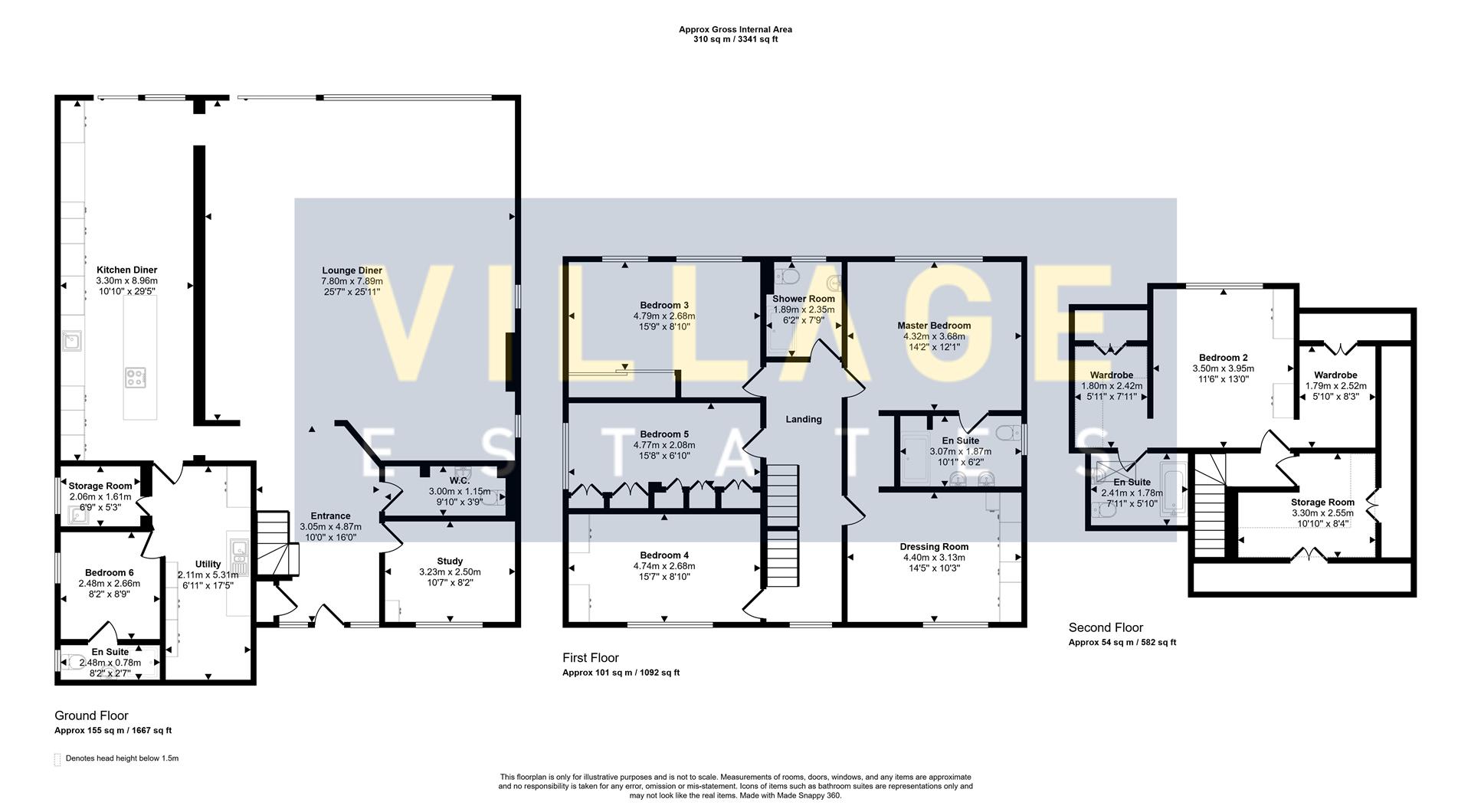 Floorplan for Deacons Hill Road, Elstree, Borehamwood