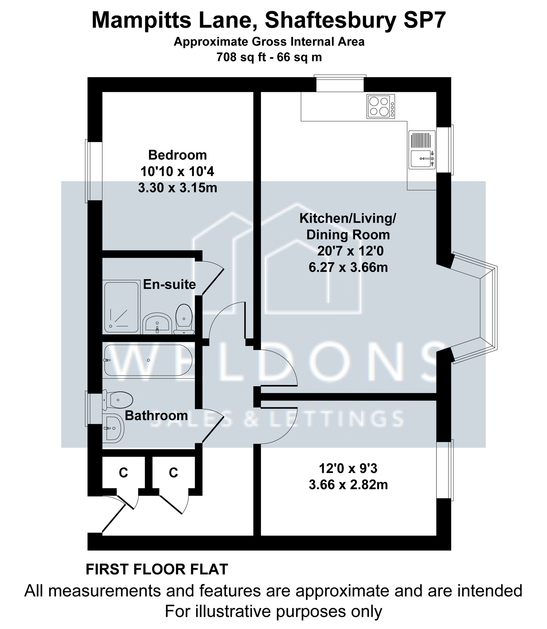 Floorplan for Mampitts Lane, Dorset, Shaftesbury