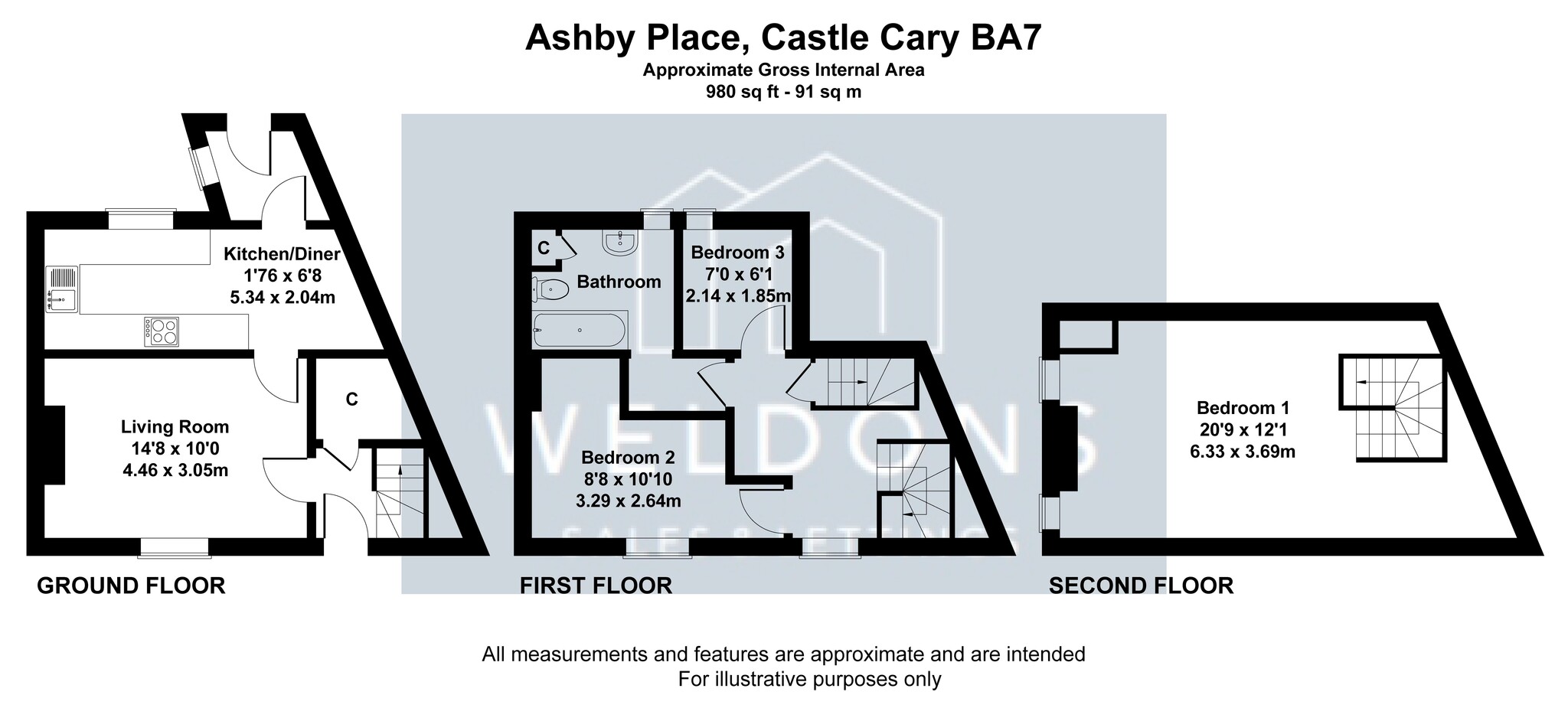 Floorplan for Ashby Place, Somerset, Castle Cary