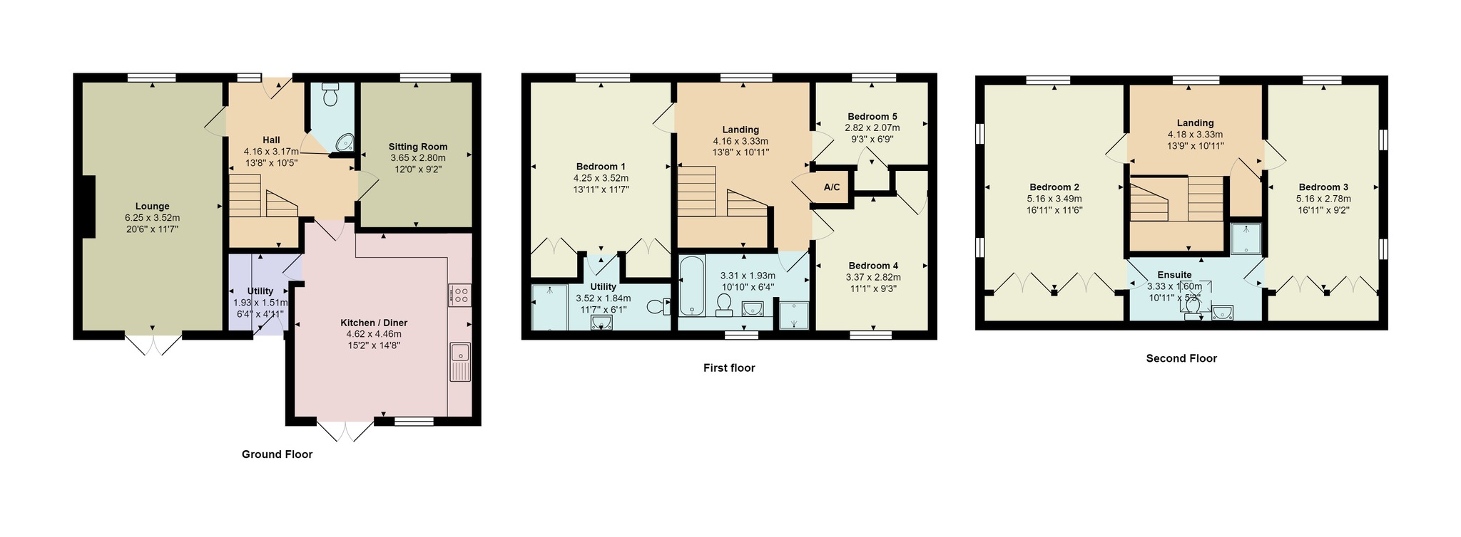 Floorplan for Great Ground, Dorset, Shaftesbury