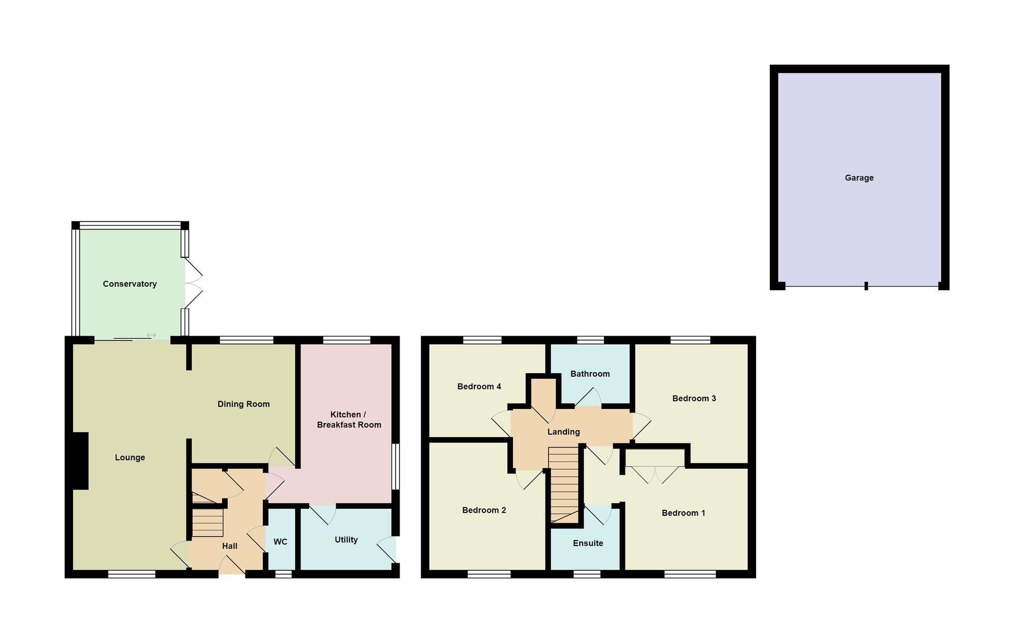Floorplan for Fern Brook Lane, Dorset, Gillingham