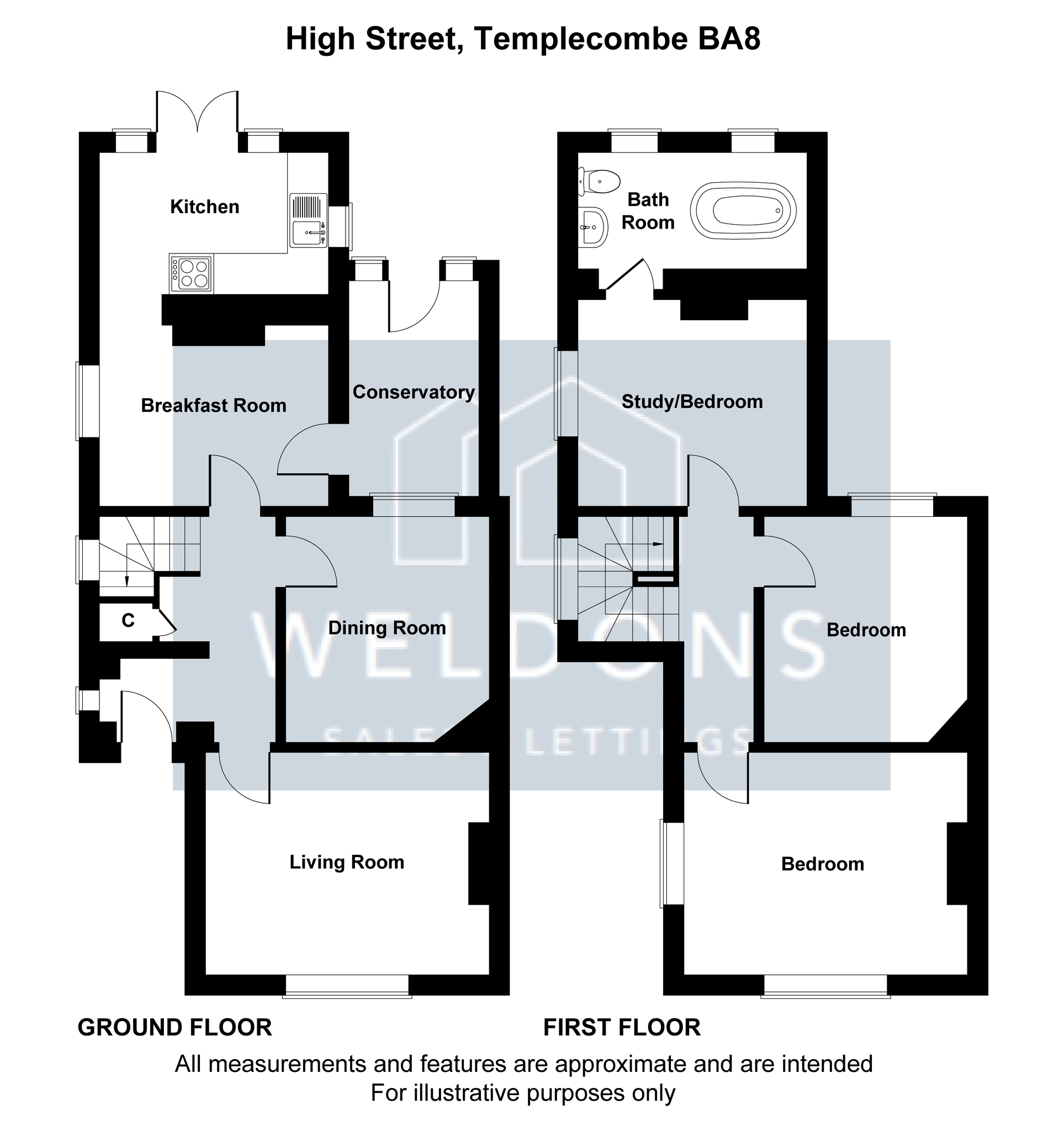 Floorplan for High Street, Dorset, Henstridge