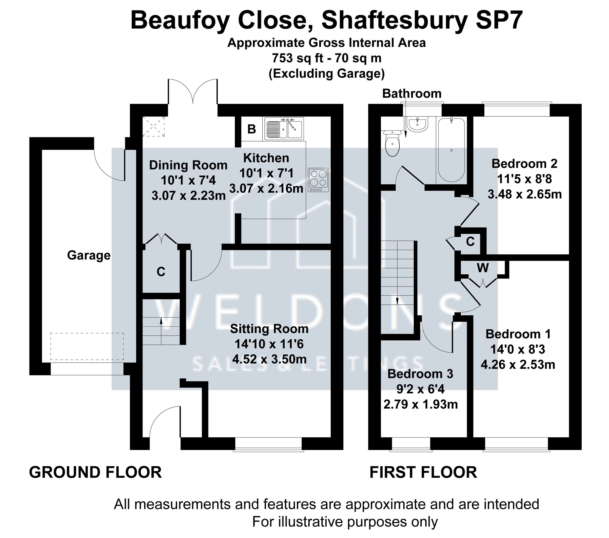 Floorplan for Beaufoy Close, Dorset, Shaftesbury