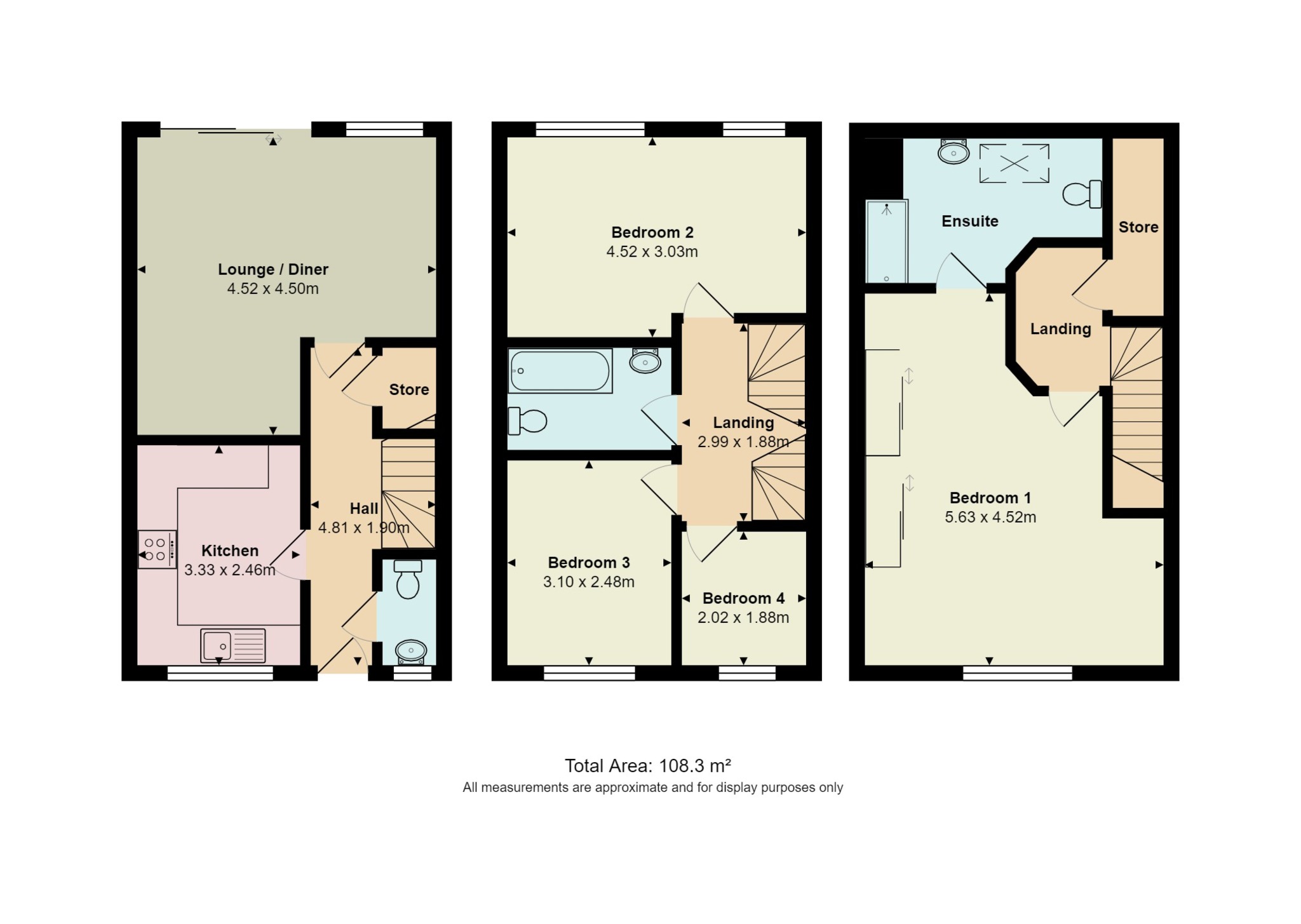 Floorplan for Ridgeway Road, Dorset, Gillingham