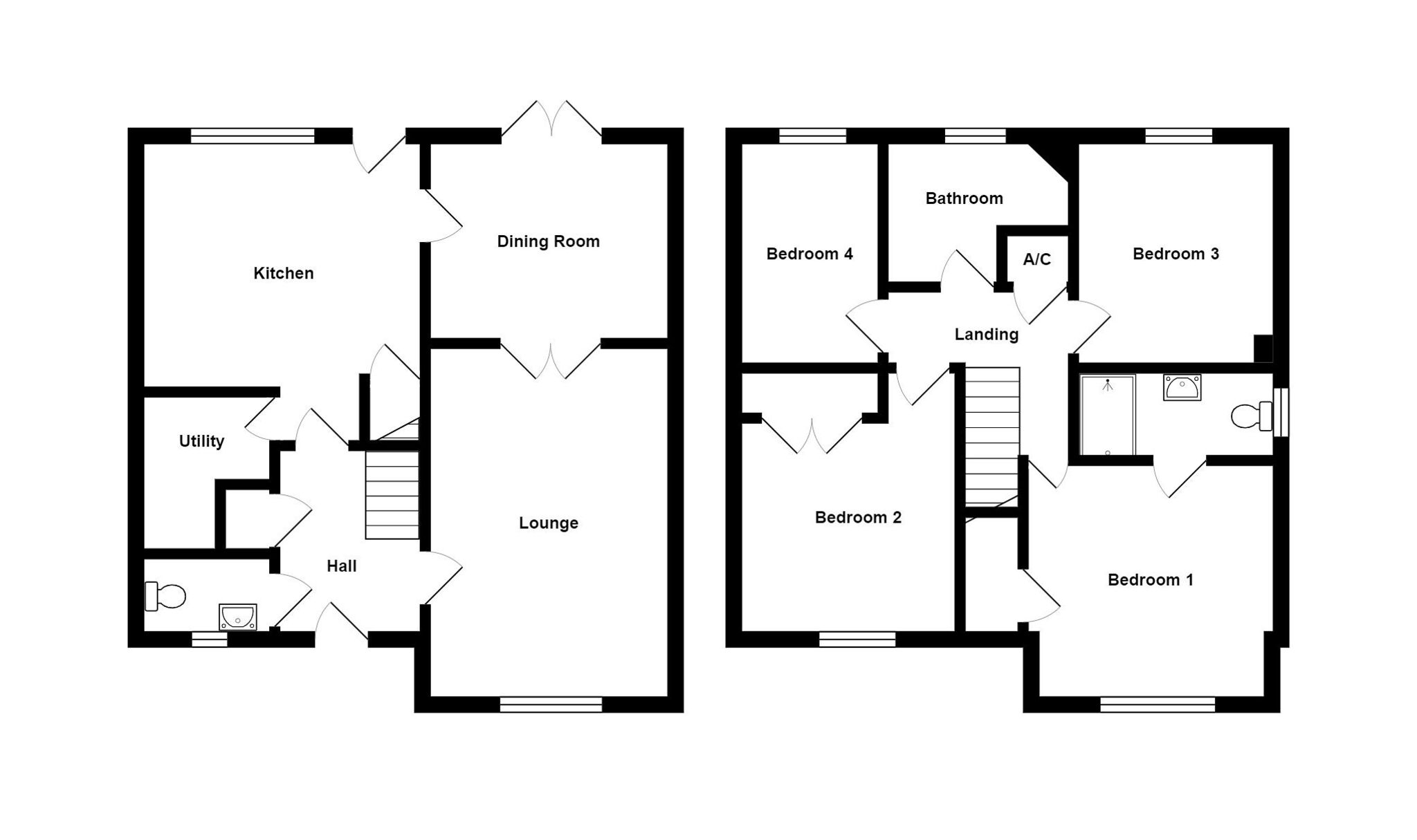Floorplan for Marlott Road, Dorset, Gillingham