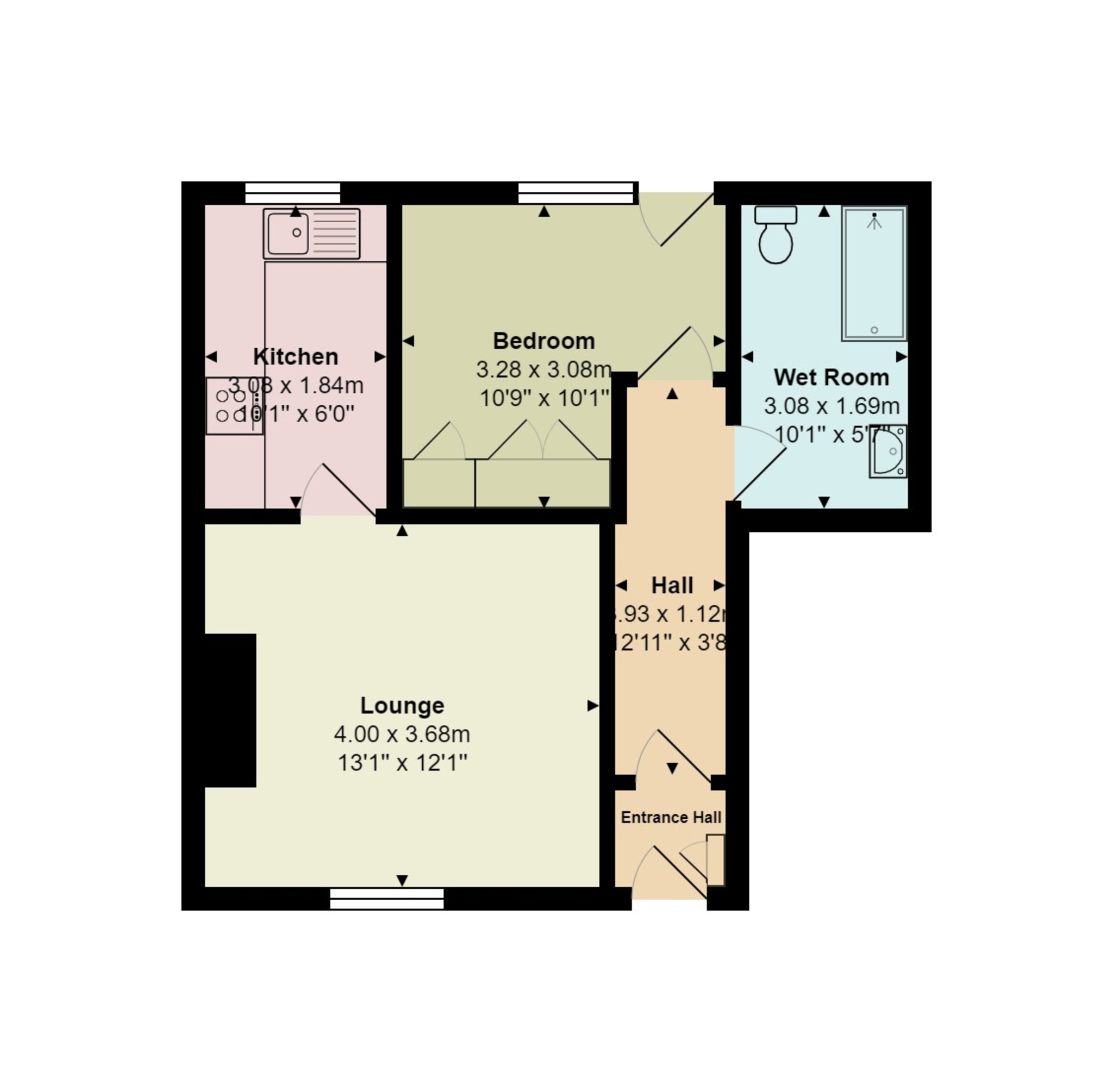 Floorplan for Parsons Pool, Dorset, Shaftesbury