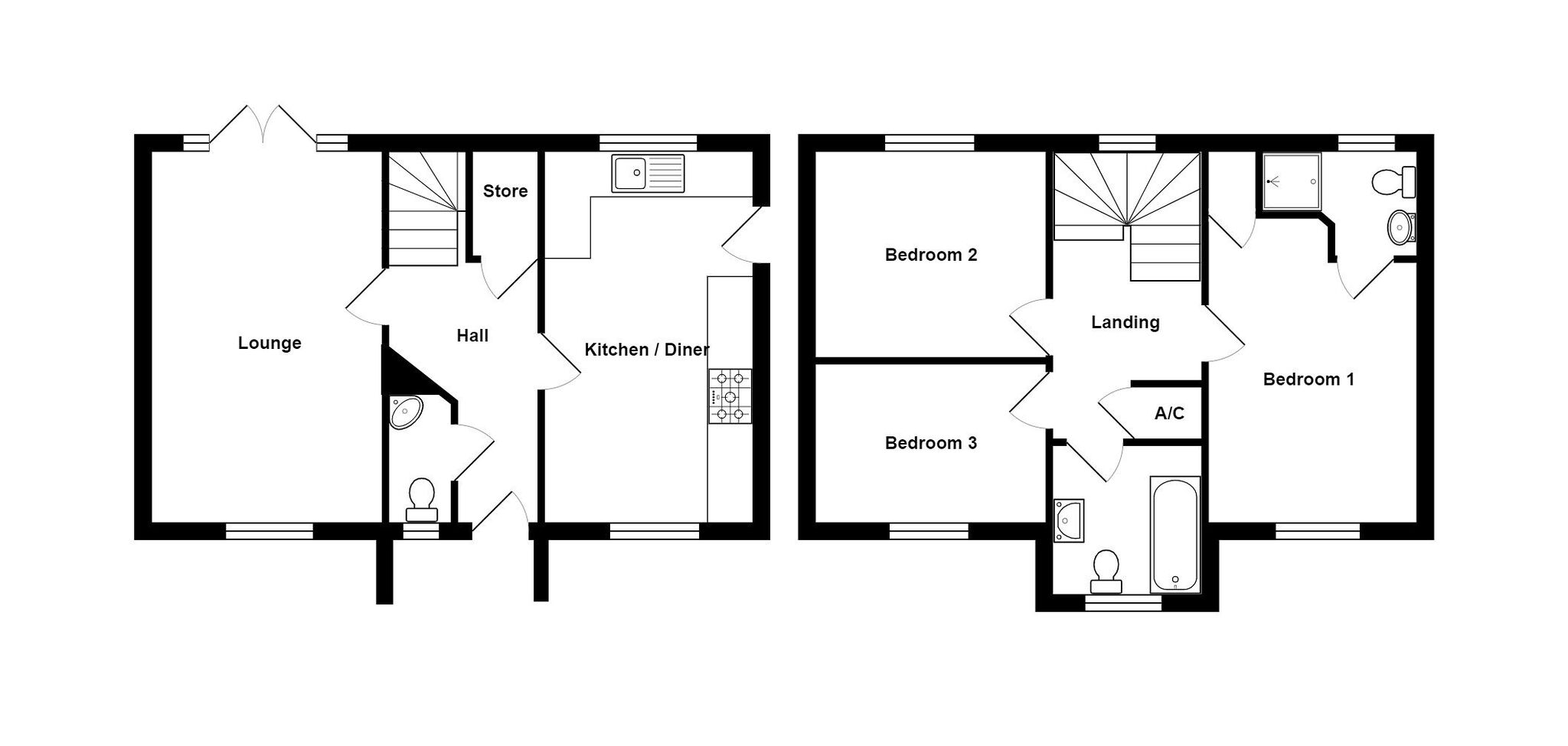 Floorplan for Jay Walk, Dorset, Gillingham