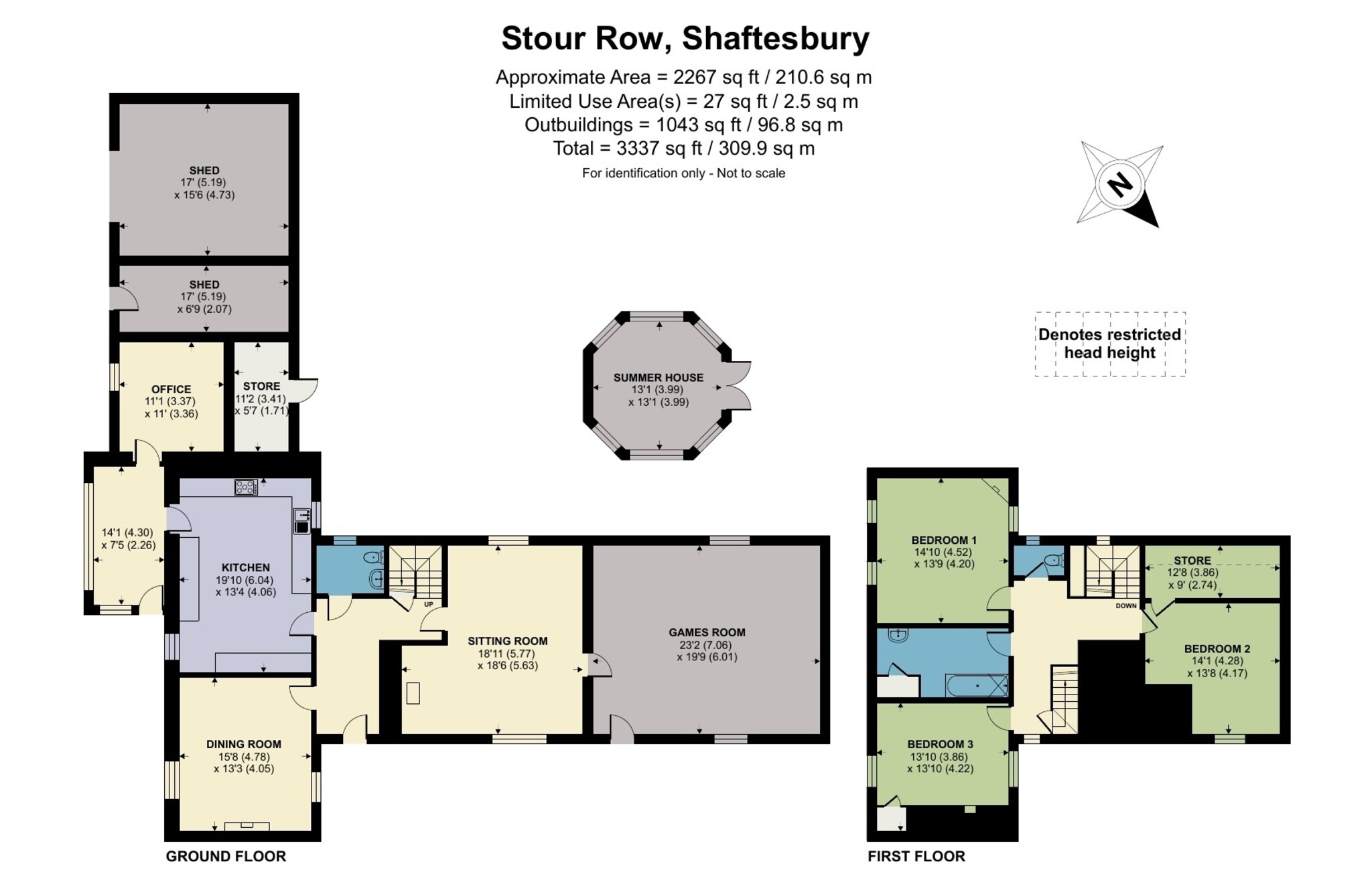 Floorplan for Great House Farm, Dorset, Shaftesbury