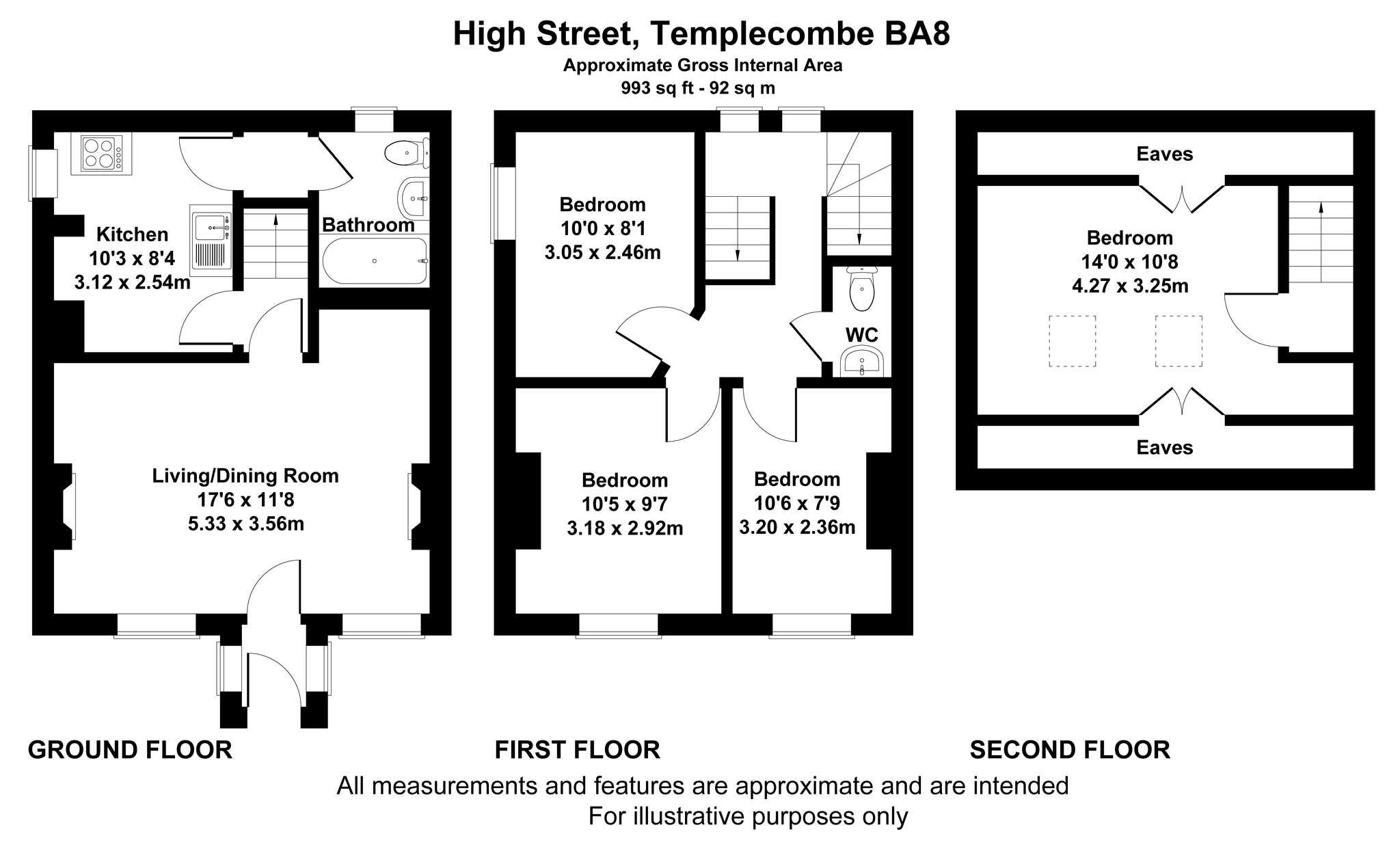 Floorplan for High Street, Somerset, Templecombe