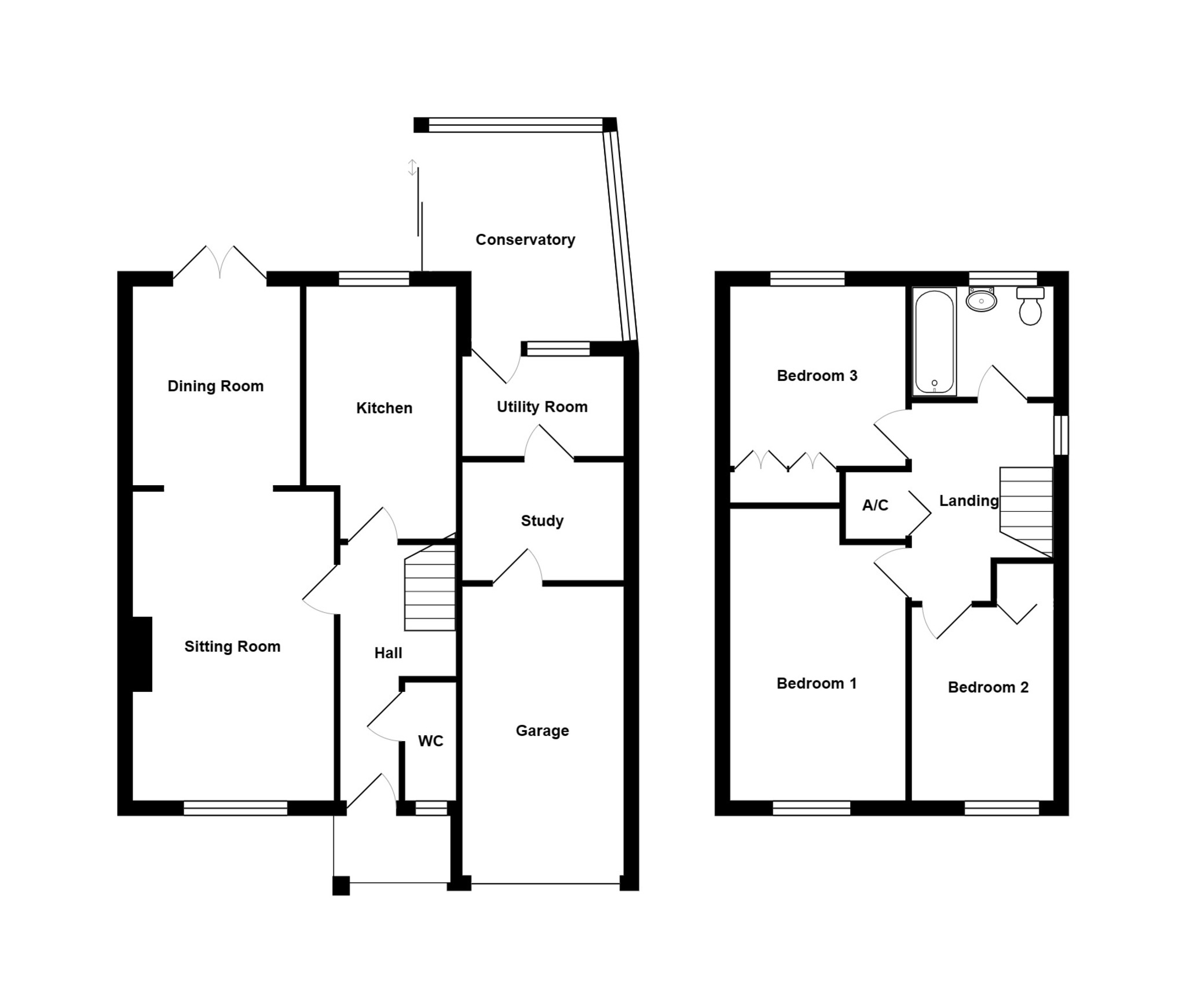 Floorplan for Black Lawn, Dorset, Gillingham